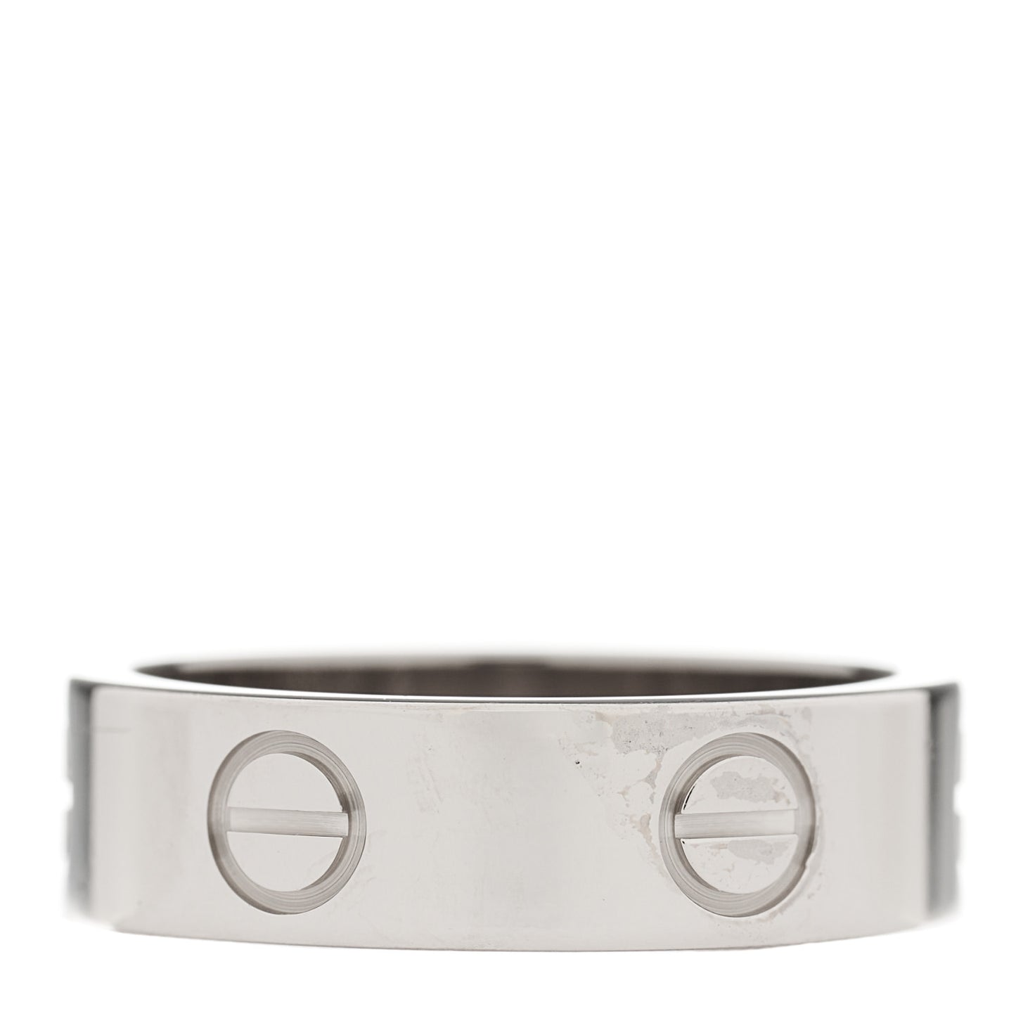 18K White Gold 5.5mm LOVE Ring 53 6.25