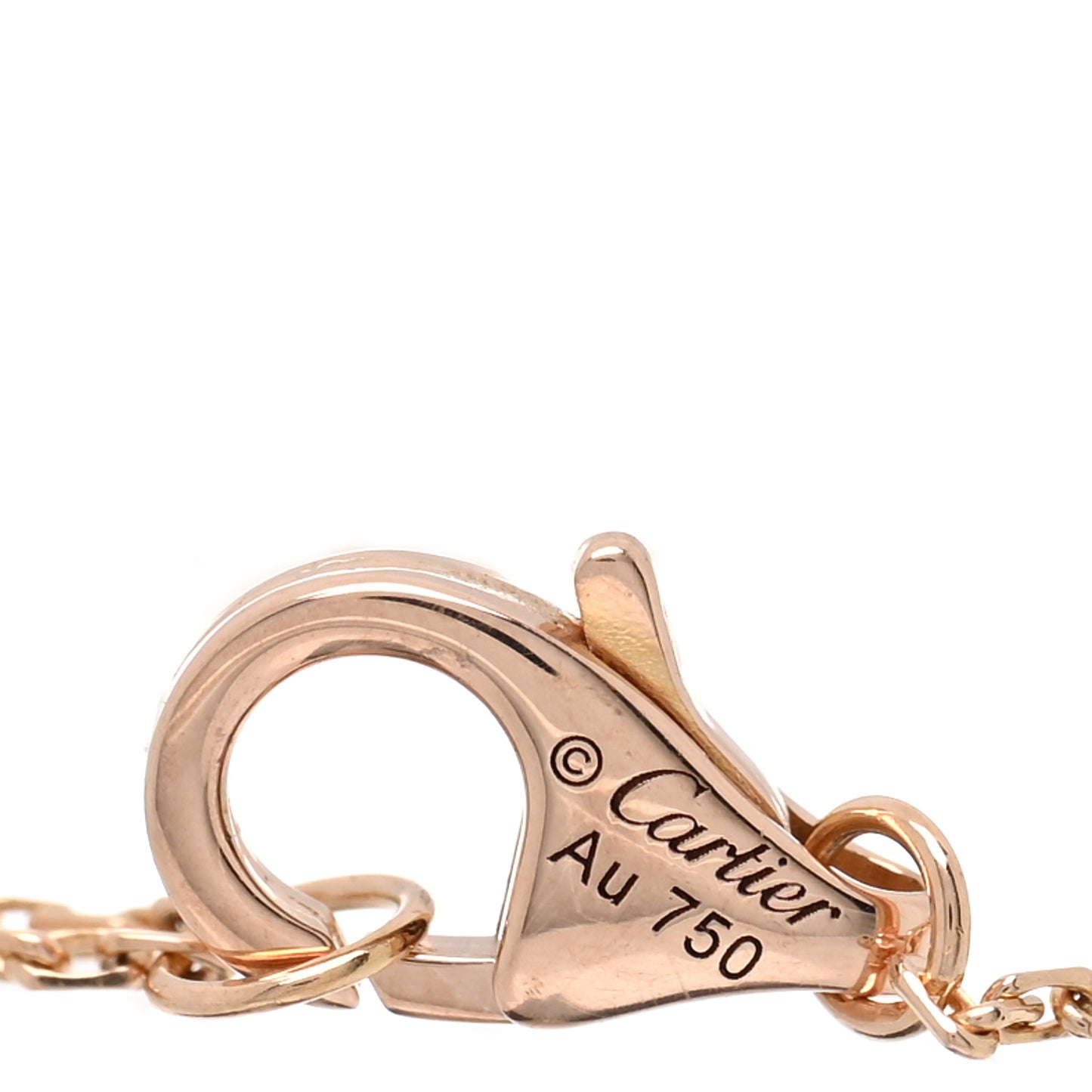 18K Pink Gold Diamond Black Onyx Amulette de Cartier Bracelet