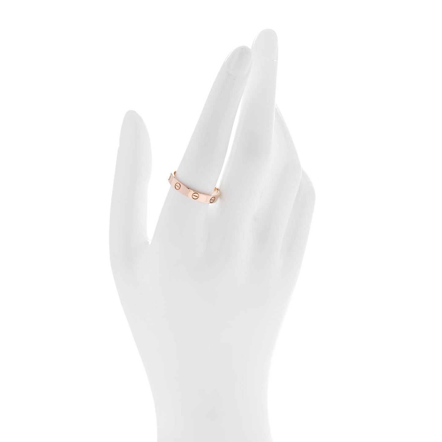 18K Pink Gold 3.5mm LOVE Wedding Band Ring 60 9