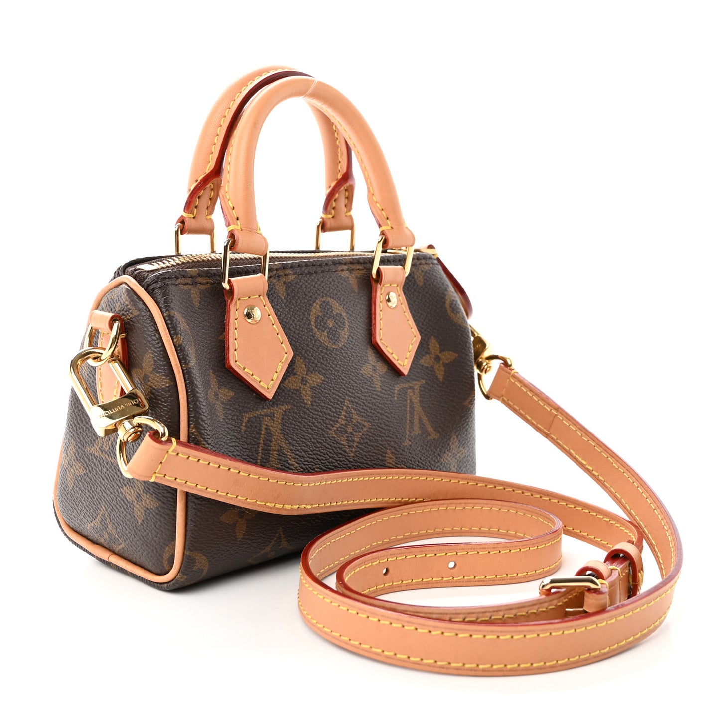 LOUIS VUITTON Monogram Nano Speedy Bandouliere