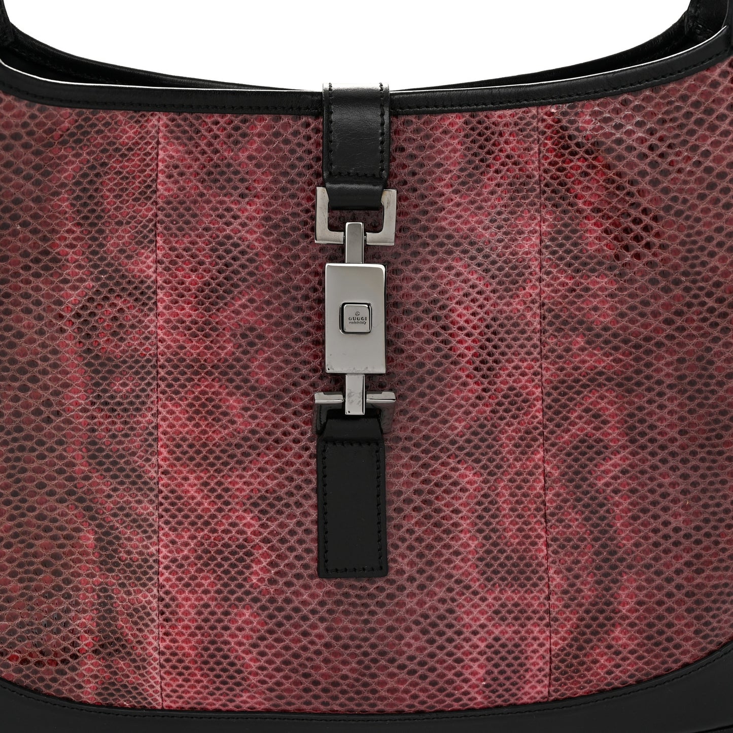 Snakeskin Jackie O Hobo Pink