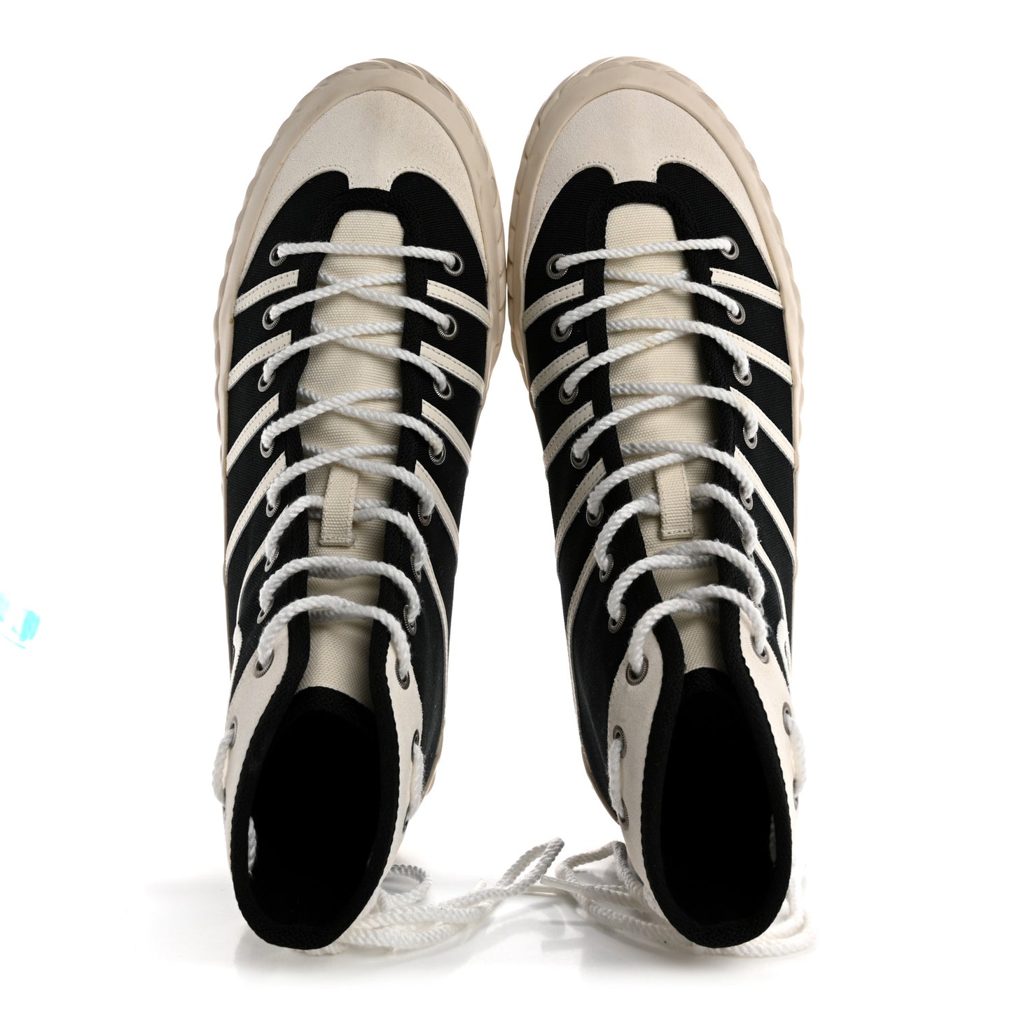 Canvas New Lace Mens Tortuga High Top Sneakers 9 Black White