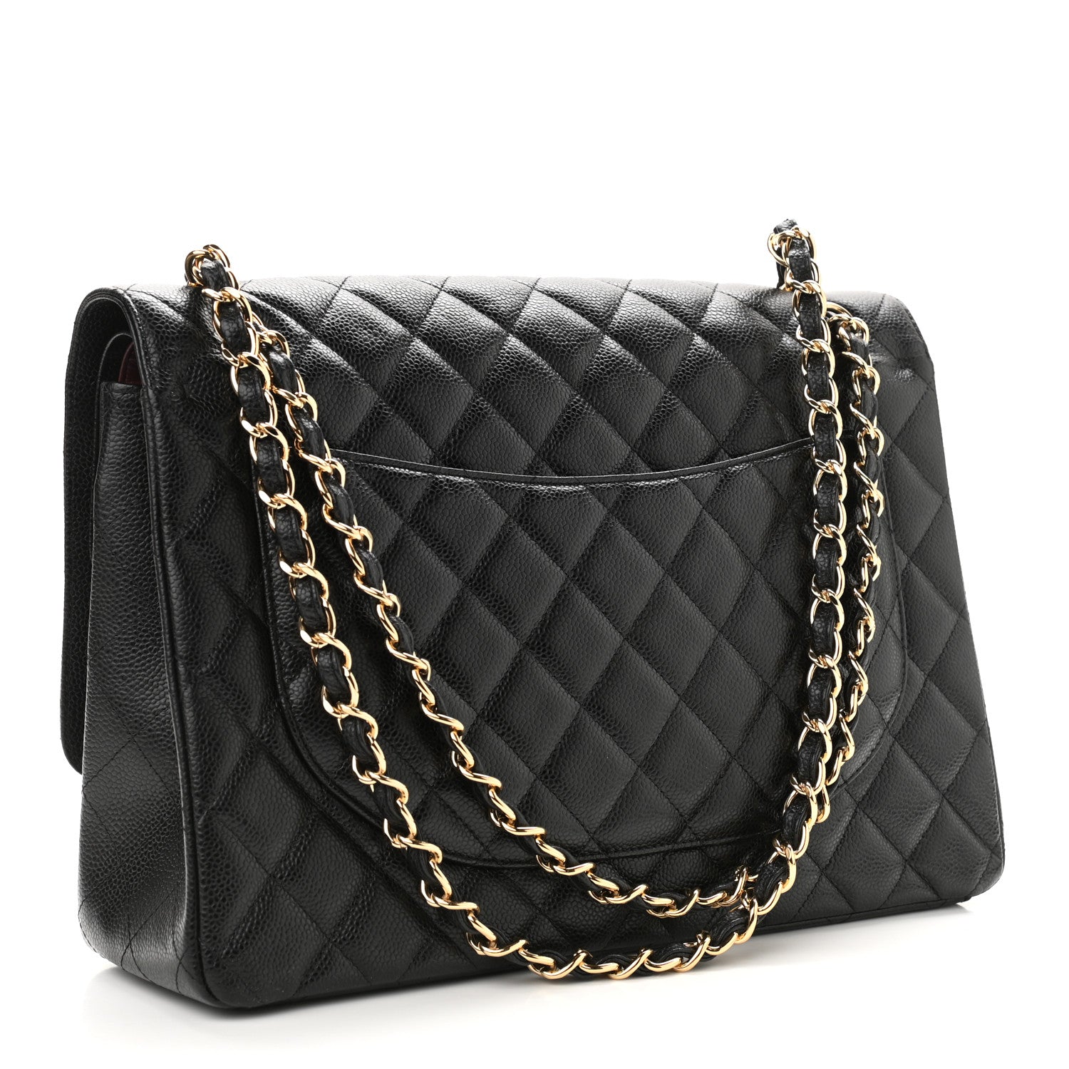 Chanel Caviar Quilted Maxi Double Flap Black 3 of 10