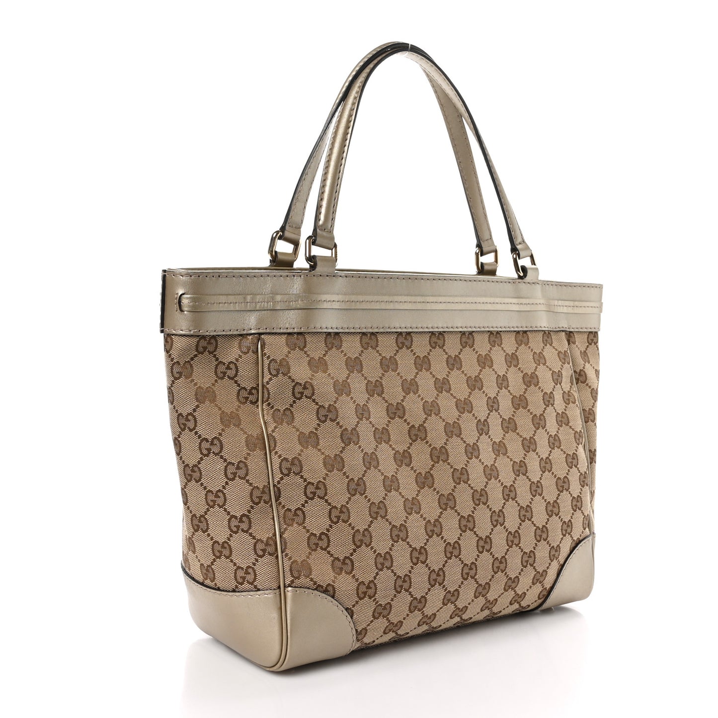 Monogram Web Medium Mayfair Tote Gold