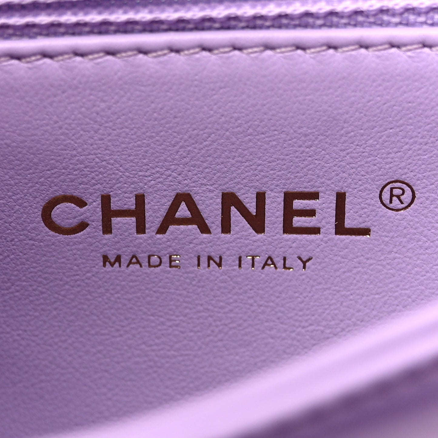 Caviar Quilted Mini Coco Handle Flap Light Purple