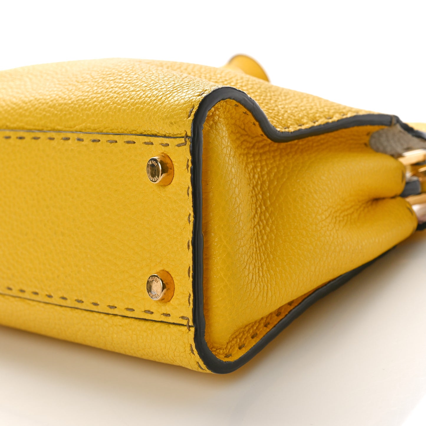 Cuoio Romano Selleria Chamois Medium Peekaboo Iconic Essentially Satchel Limone Cipria White