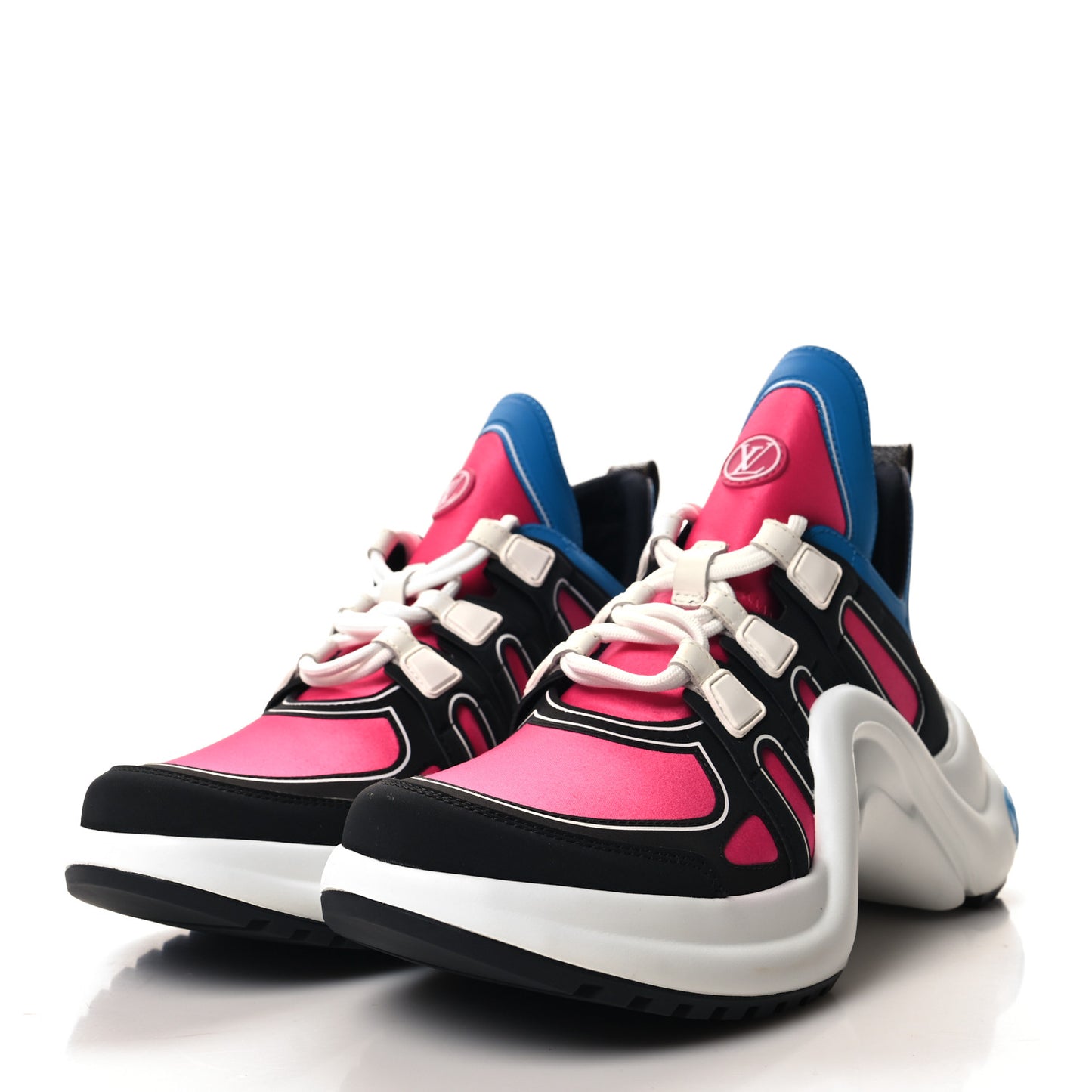 Calfskin Technical Satin LV Archlight Sneakers 39 Rose Pop Pink