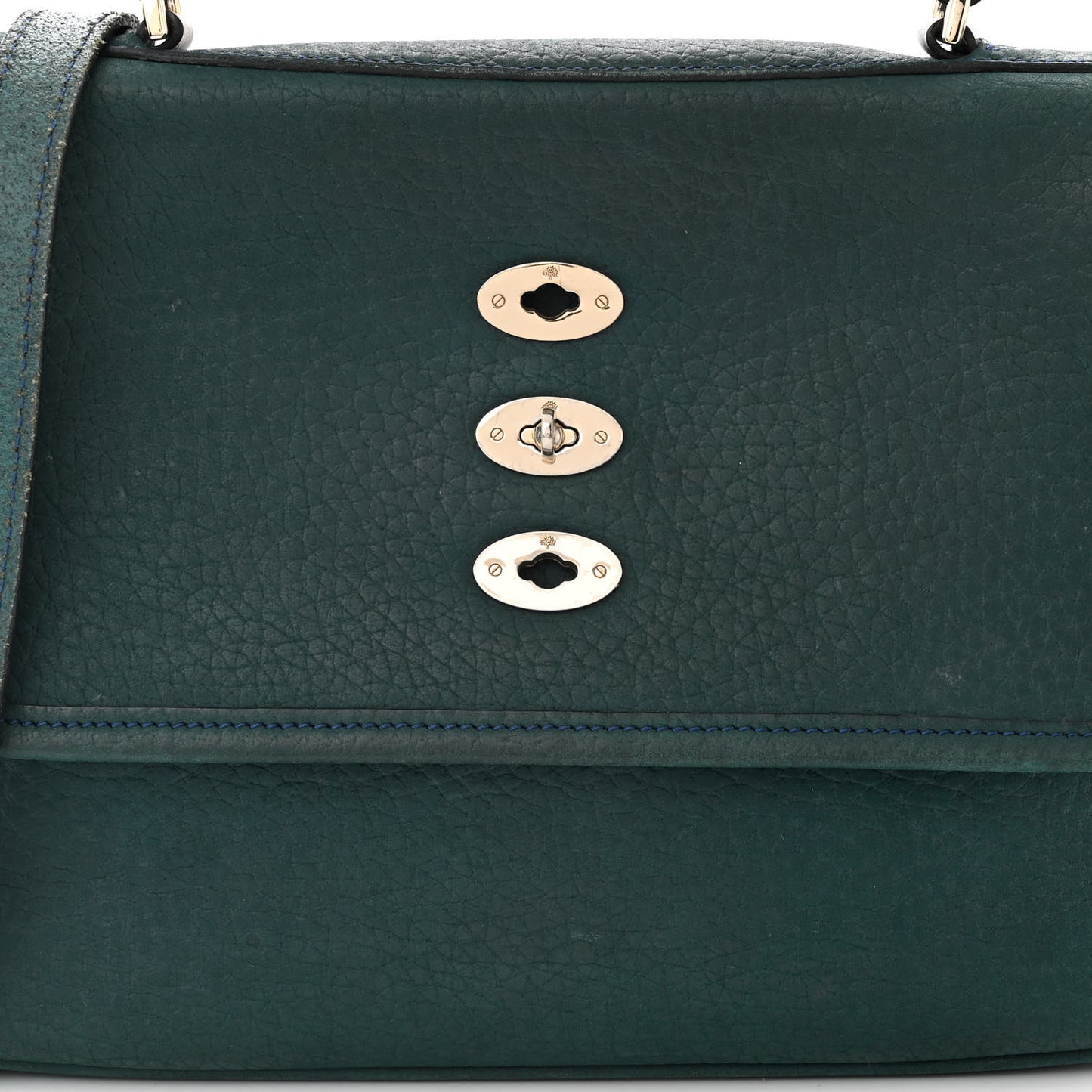 Shrunken Calfskin Medium Bryn Petrol