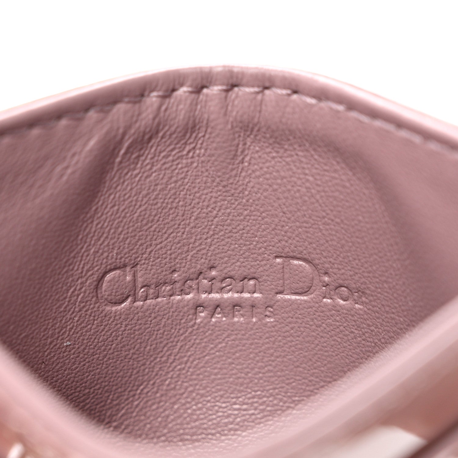 Christian Dior Patent Cannage Lady Dior Five-Slots Card Holder Pink Peony 6 of 7