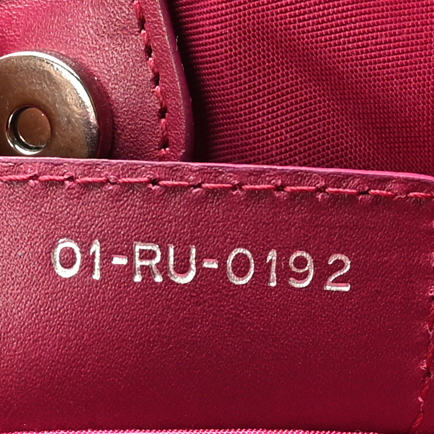 Coated Canvas Cannage Medium Panarea Tote Raspberry