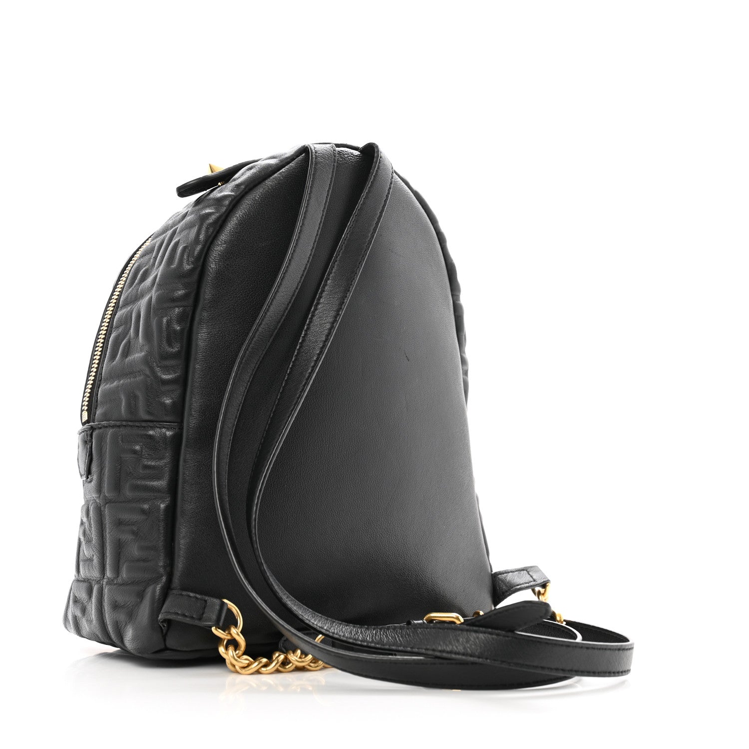 Fendi Nappa FF 1974 Embossed Mini Backpack Black 3 of 13