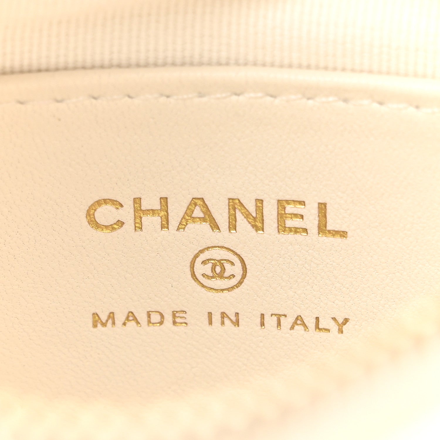 Chanel Lambskin Quilted Chain Around Pouch Hobo White 6 of 12