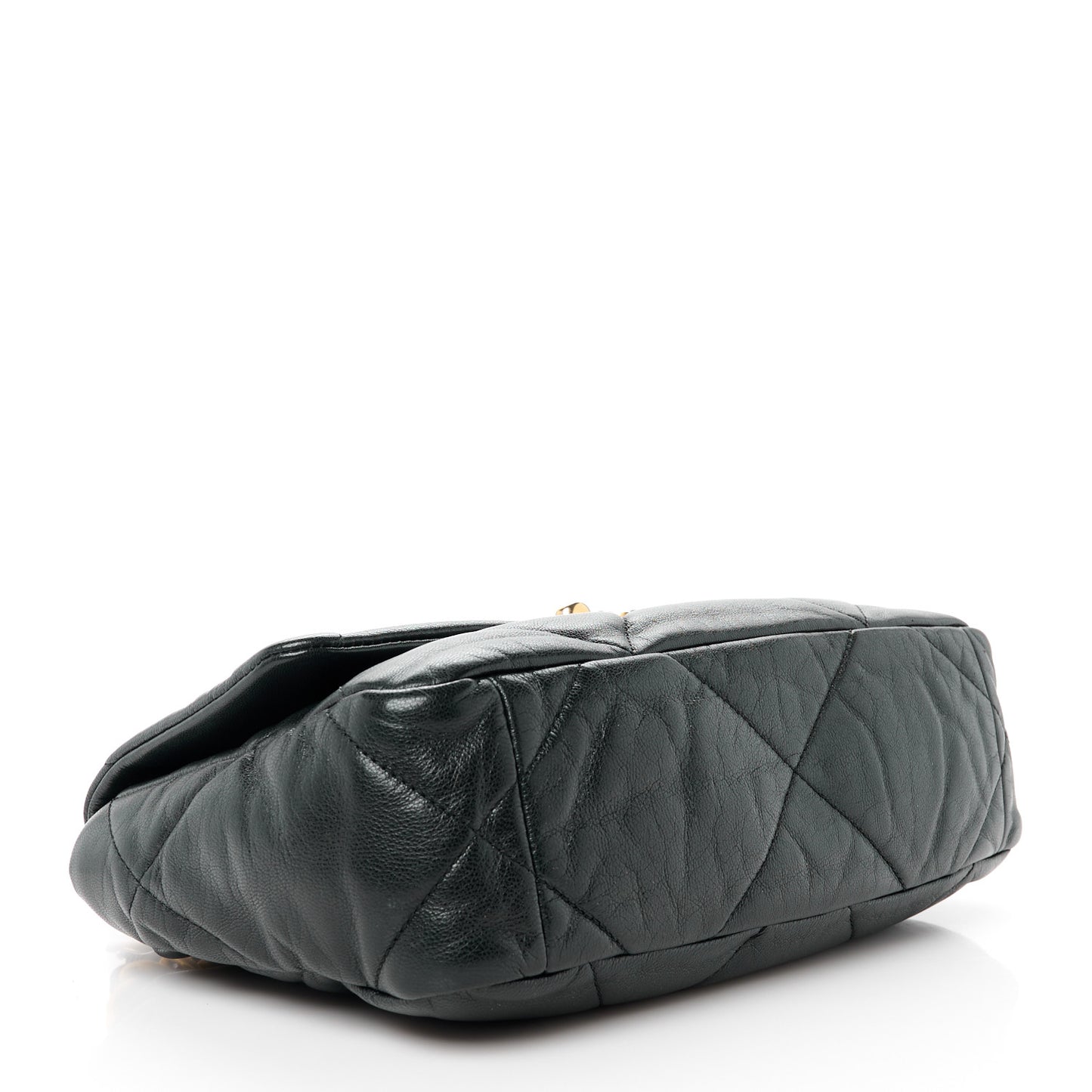 Goatskin Quilted Medium Chanel 19 Flap Black