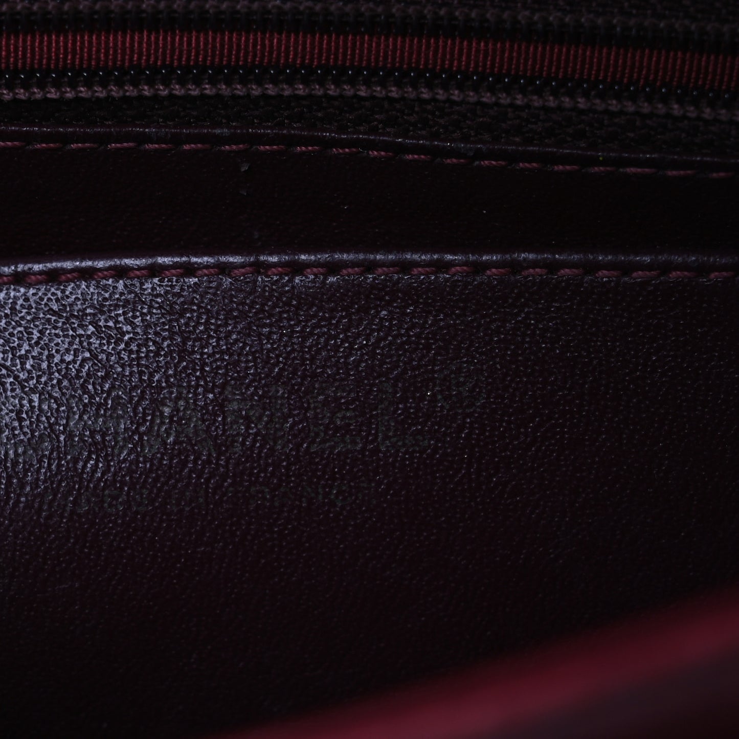 Calfskin Embossed Medium Flap Red