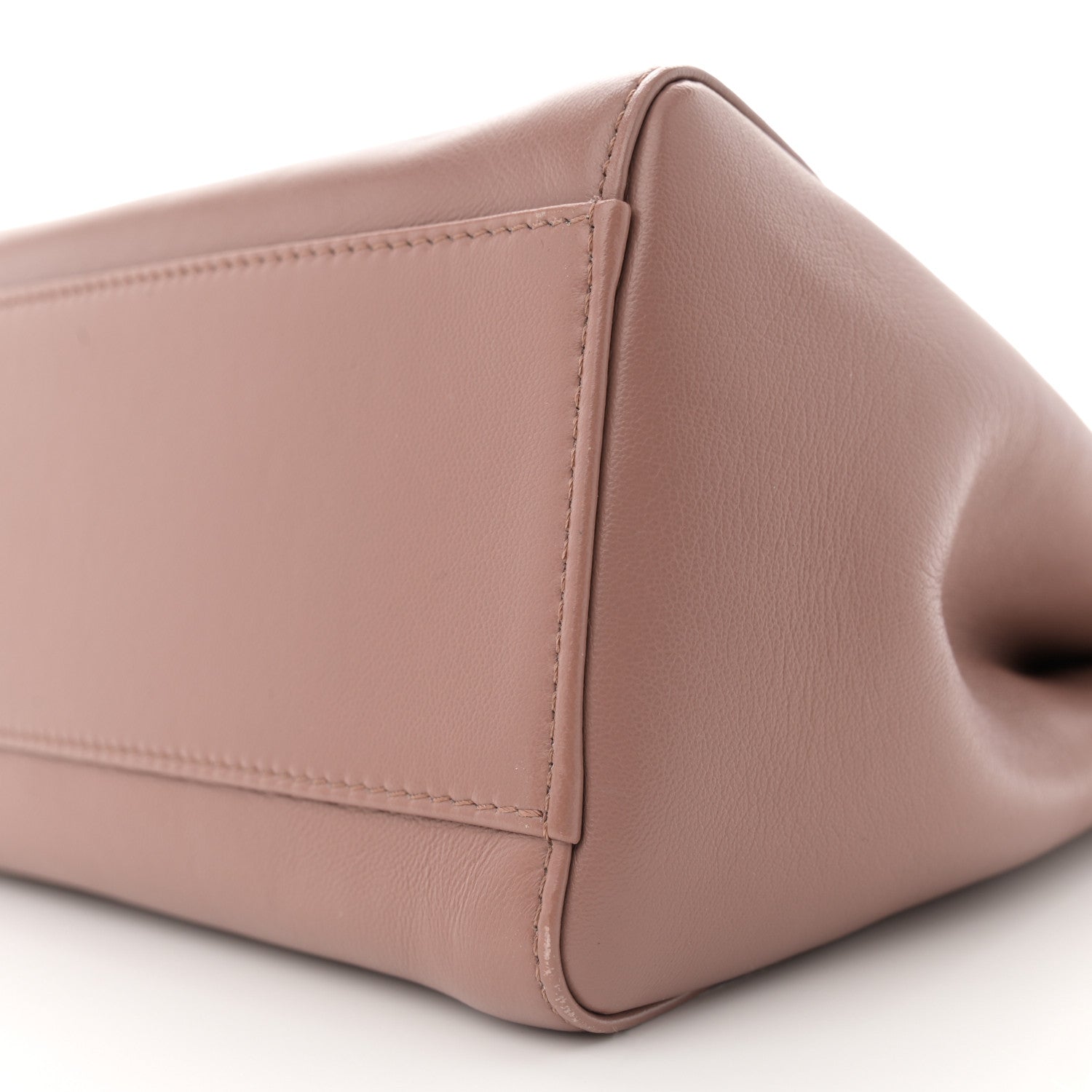 Fendi Nappa Colorblock Mini Peekaboo Iconic Satchel English Rose Plaster Oxigen 9 of 10