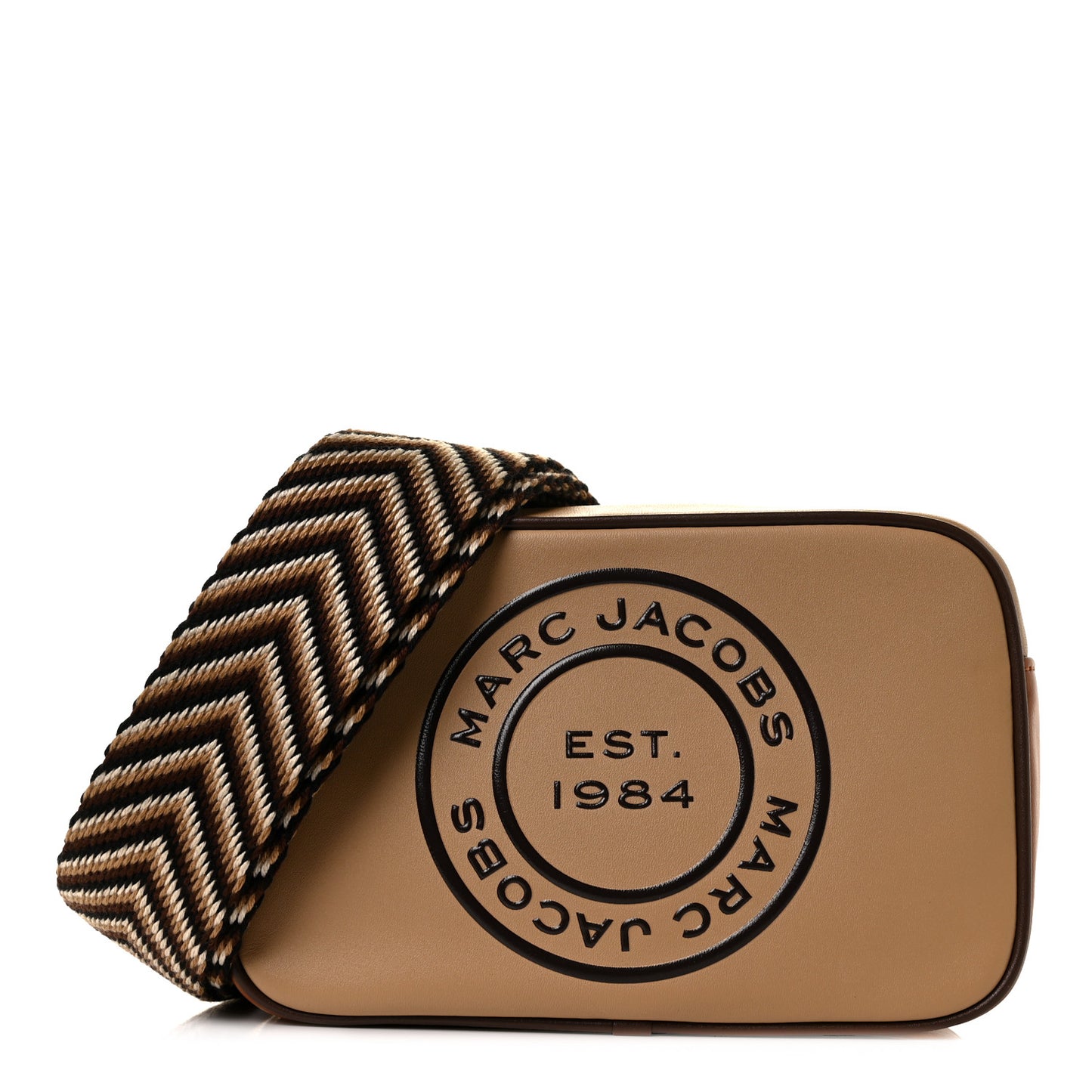 Calfskin Signet Flash Camera Bag Brown