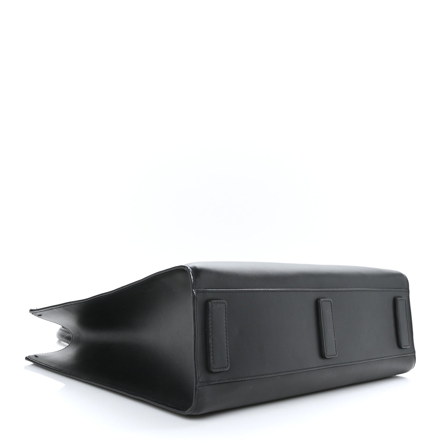 Vitello Debossed Small Beatrice Logo Tote Black