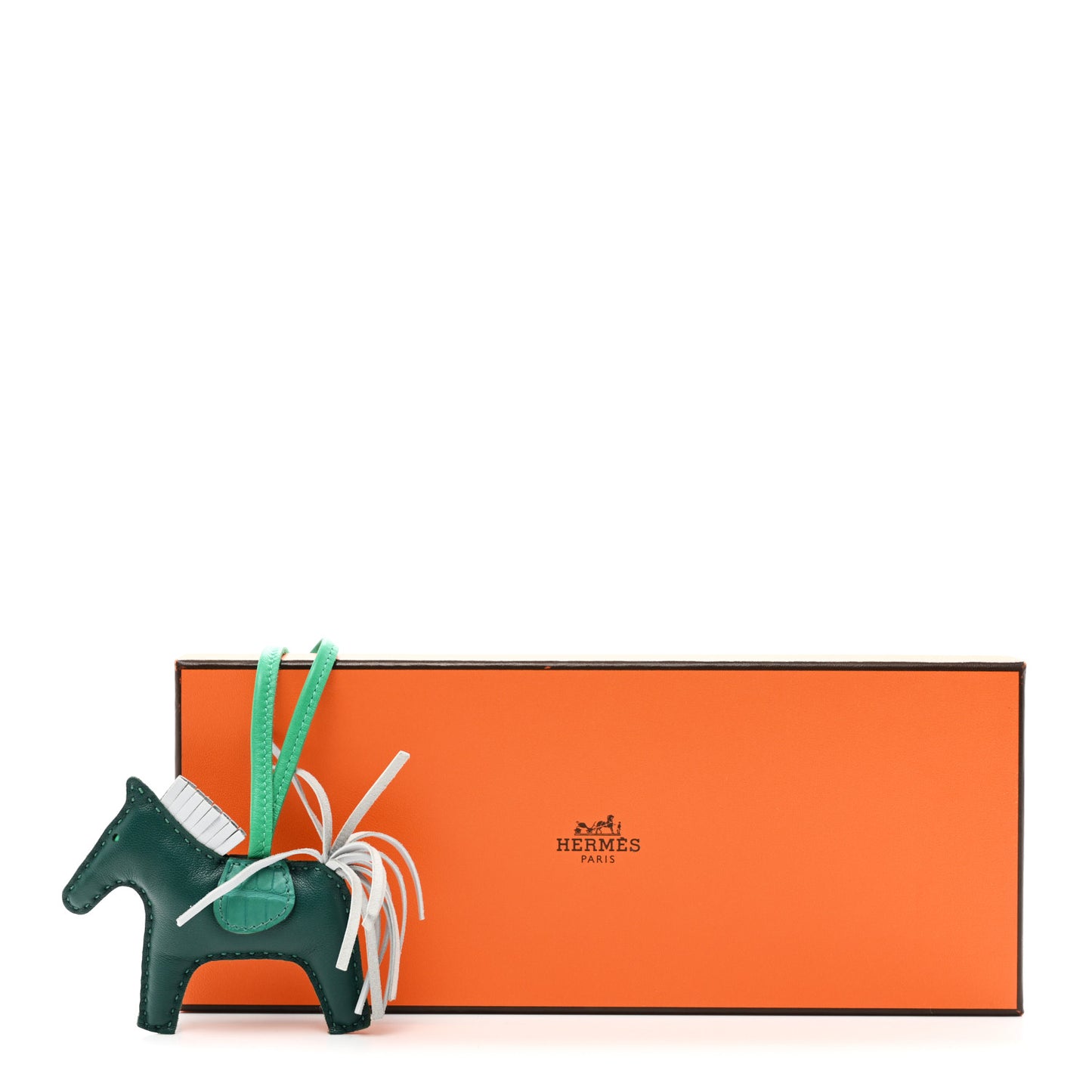 Milo Lambskin Matte Alligator Touch Grigri Rodeo Horse Bag Charm PM Malachite Menthe Bleu Brume Vert Jade