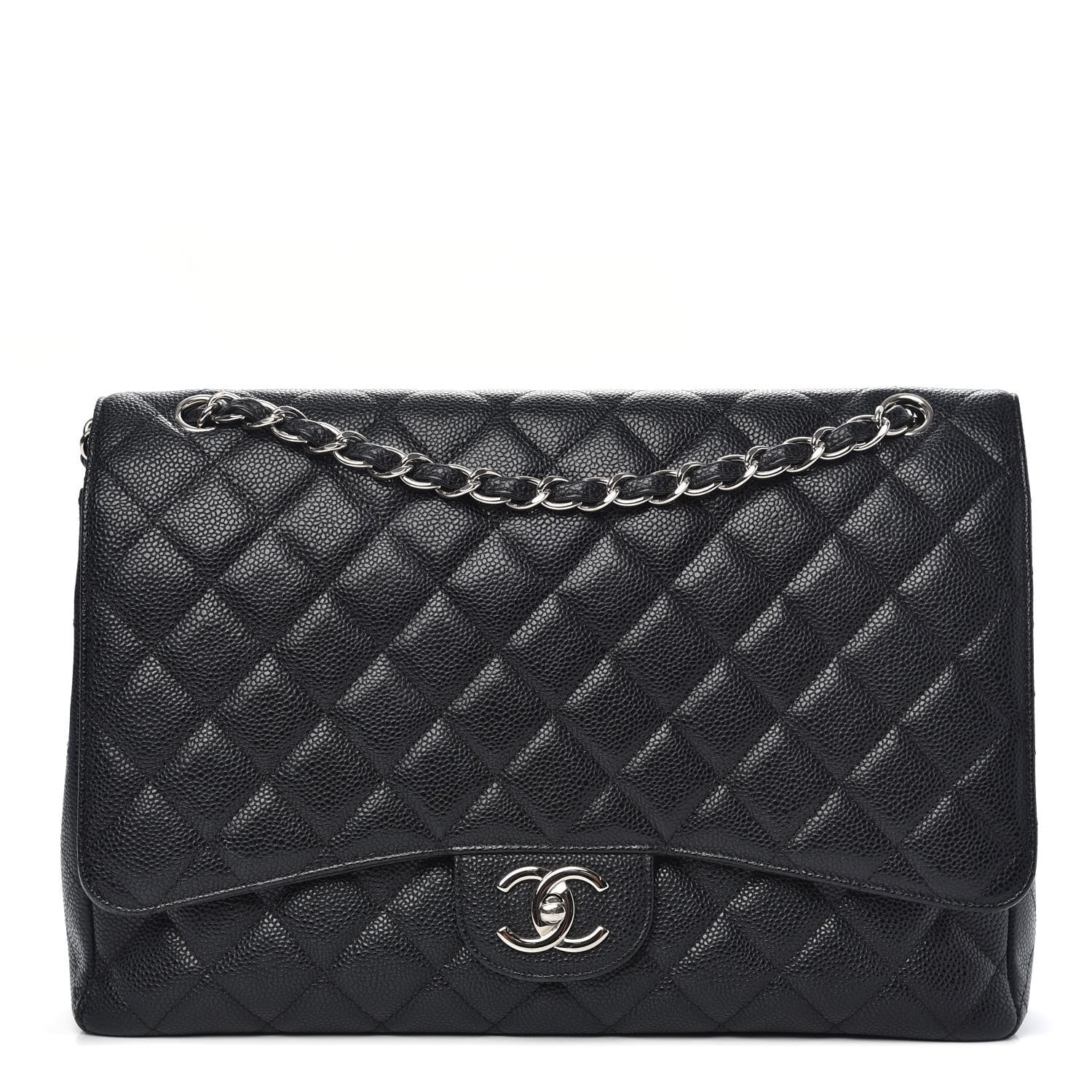 Chanel Caviar Quilted Maxi Double Flap Black 1 of 10