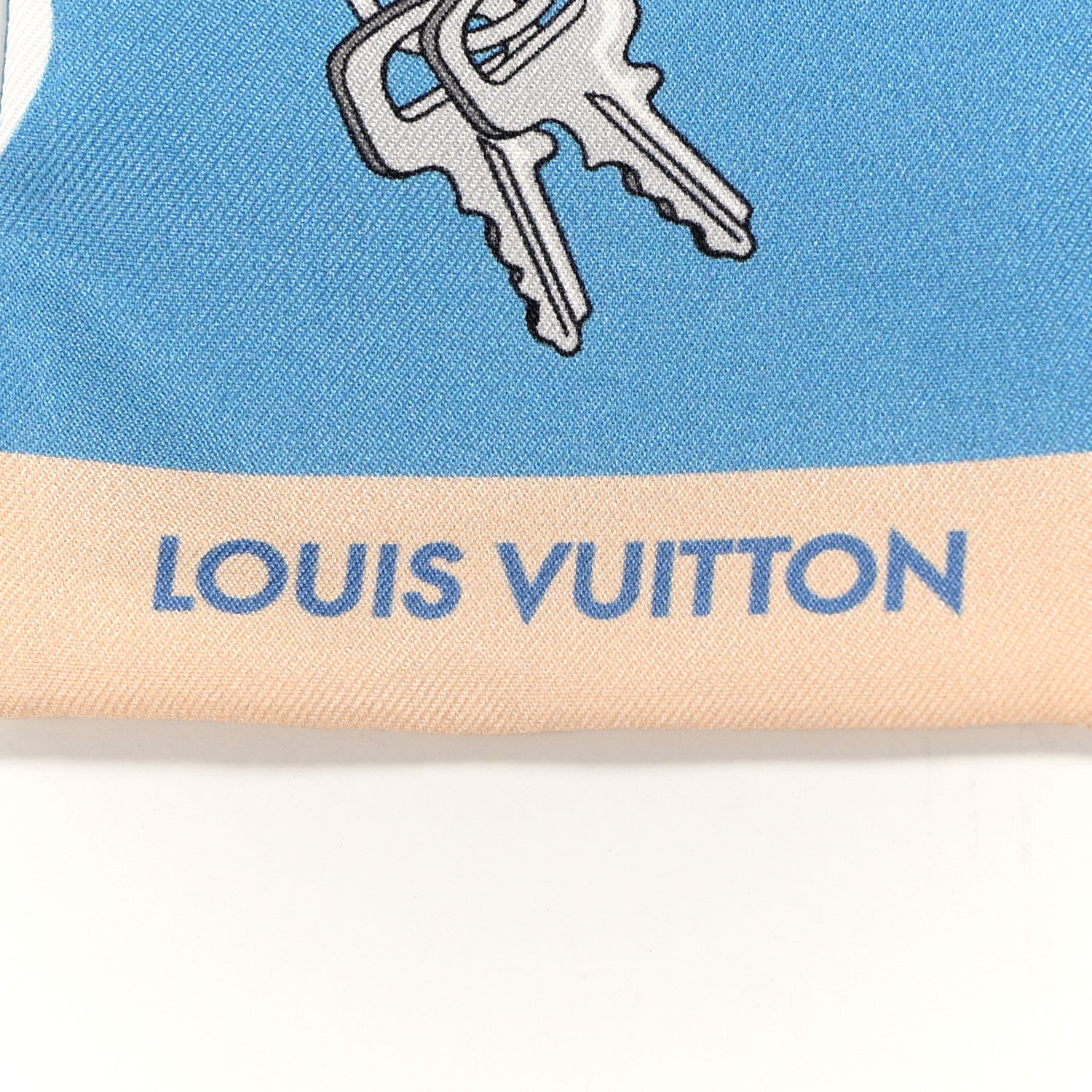 Louis Vuitton Silk Monogram Gradient By The Pool Bandeau Blue 3 of 5