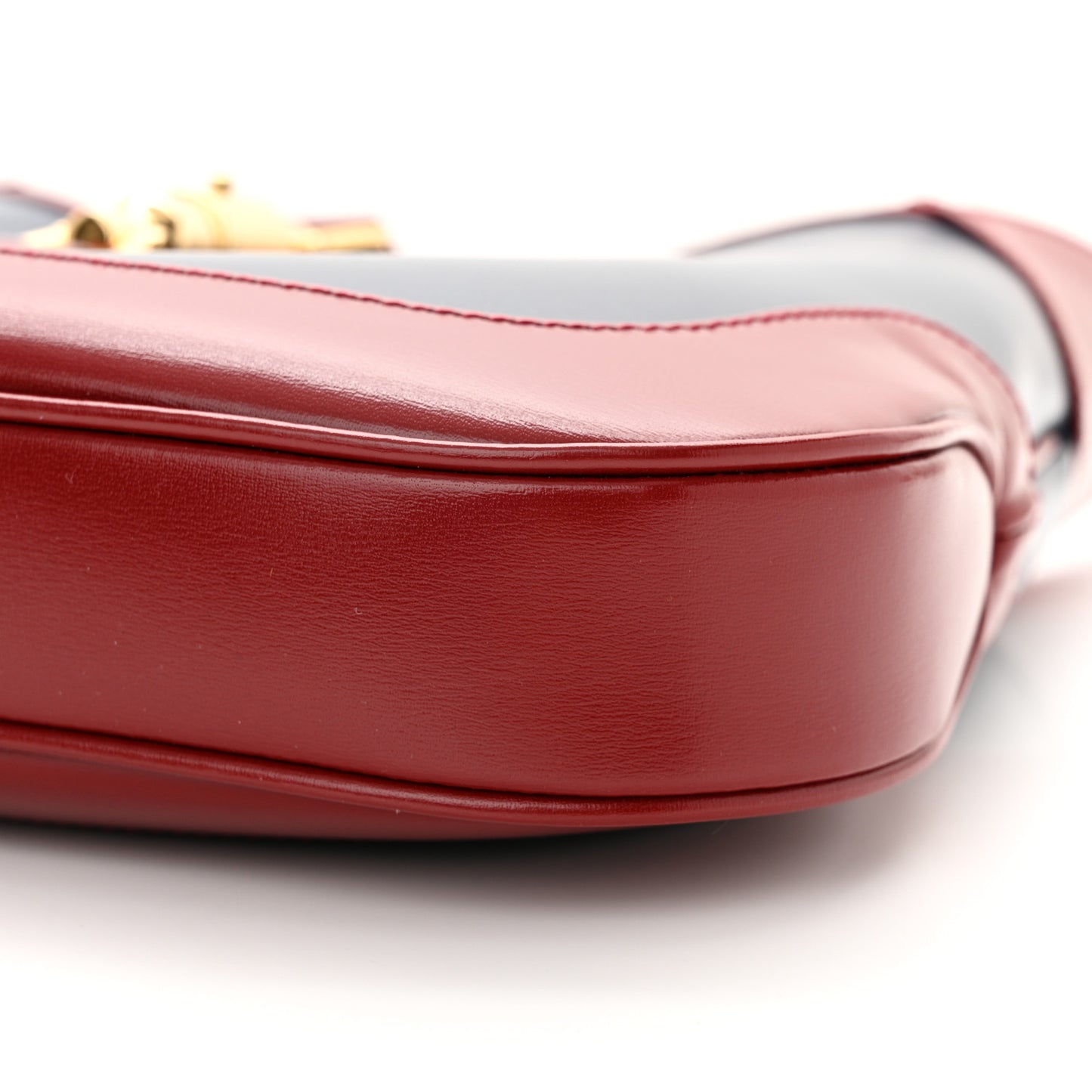 Boarded Dyana Lux Calfskin Bi-Color Small Jackie 1961 Hobo Blue Agata New Cherry Red