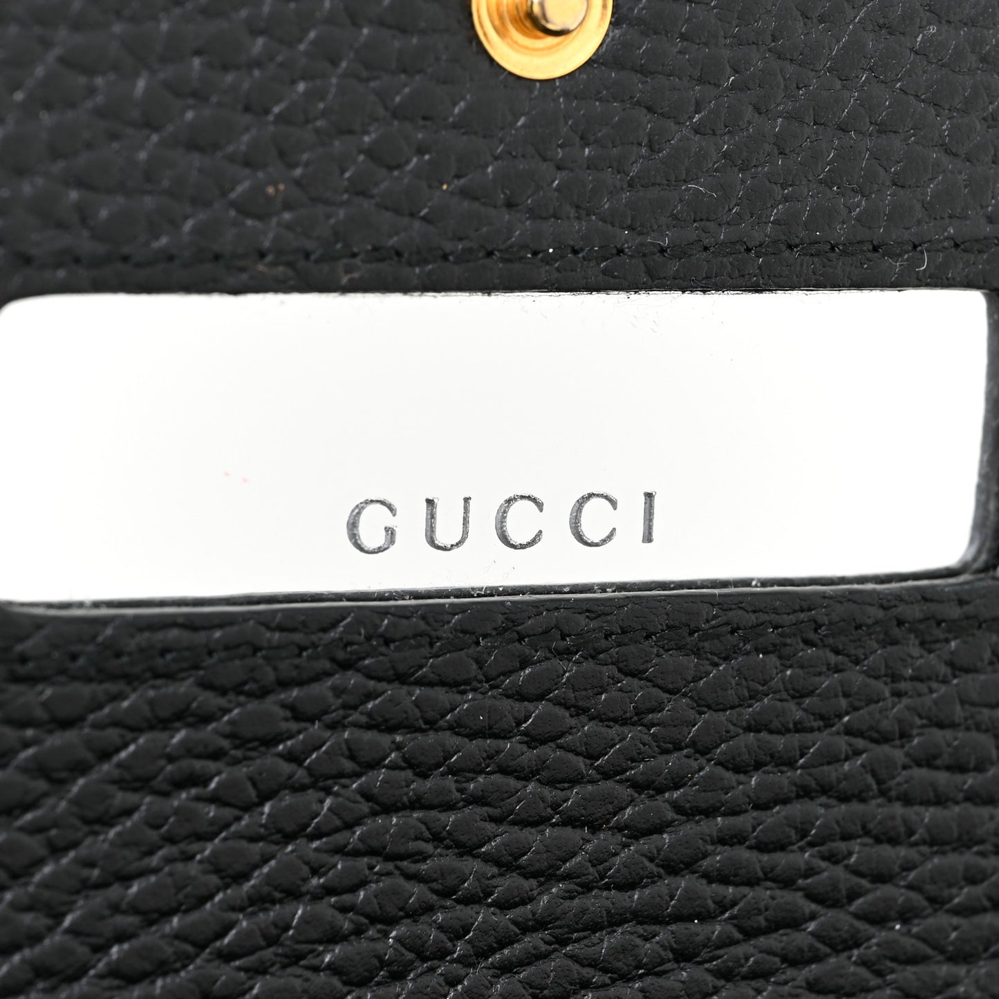 Calfskin Petite GG Marmont Wallet Chain Bag Black