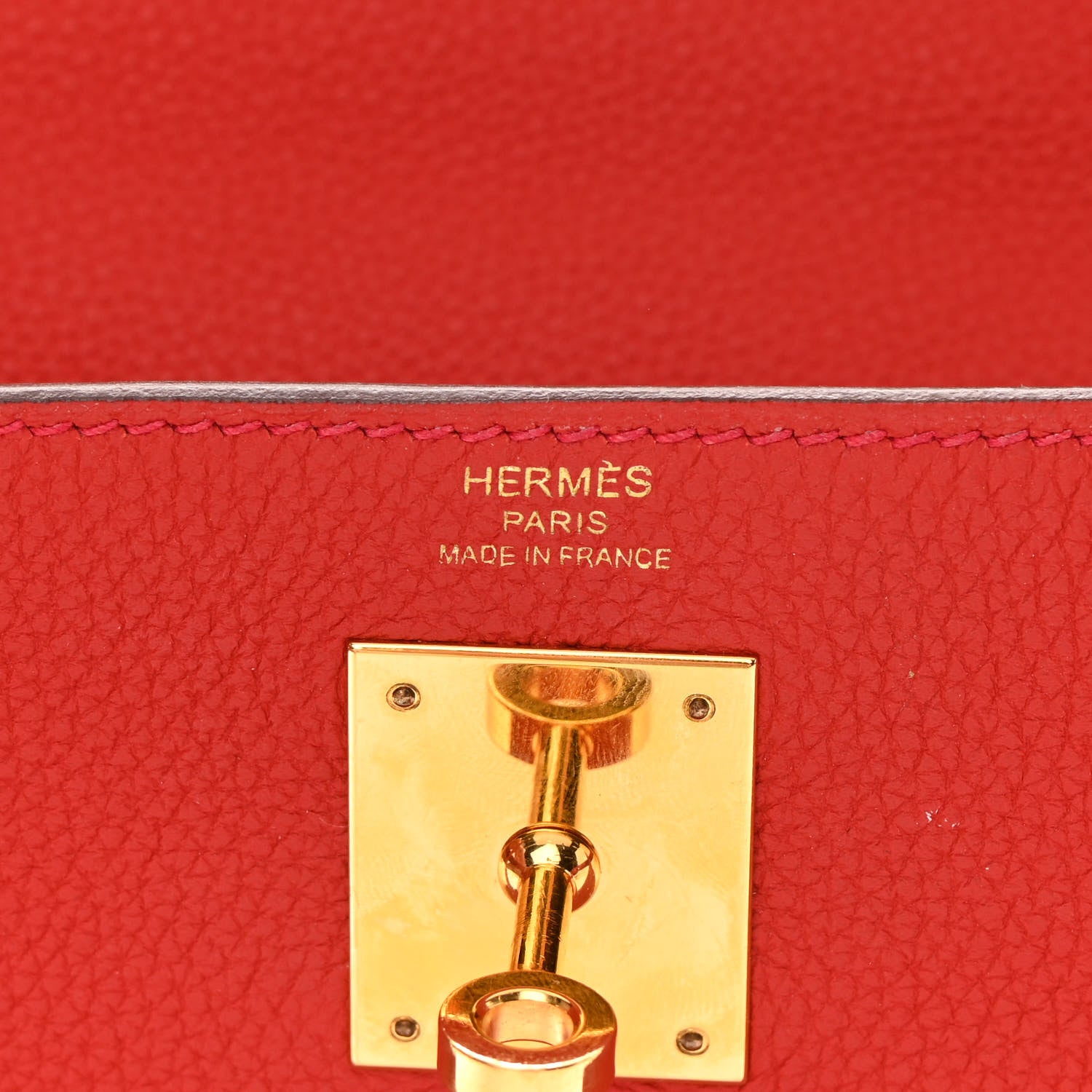 Hermes Togo Kelly Retourne 28 Rouge Casaque 7 of 14
