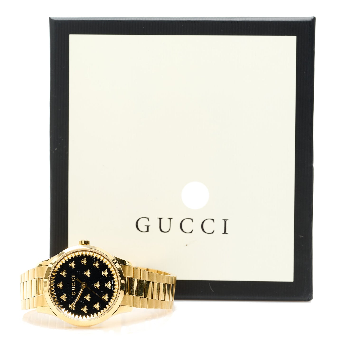 Stainless Steel 32mm G-Timeless Bee Quartz Watch Black