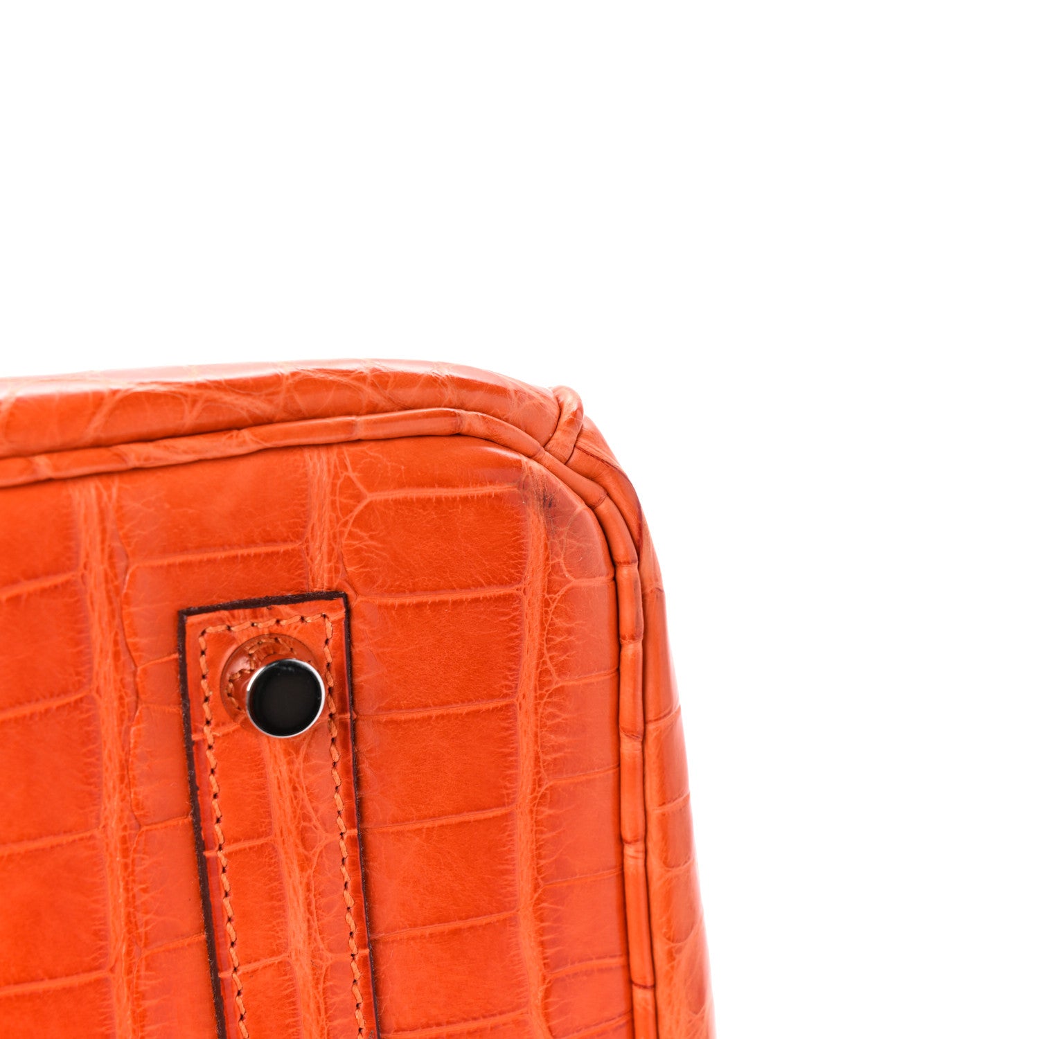 Hermes Matte Alligator Birkin 35 Orange 11 of 11