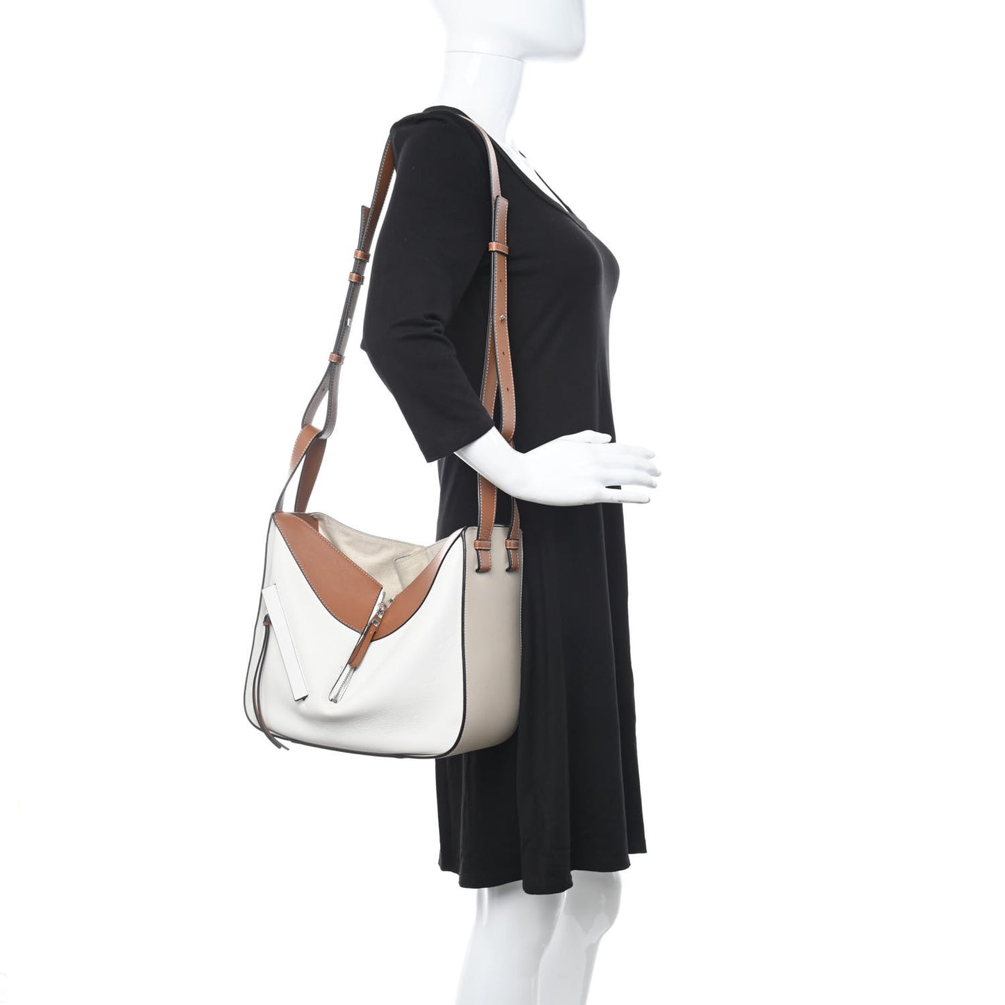 Calfskin Hammock Shoulder Bag Light Oat Tan