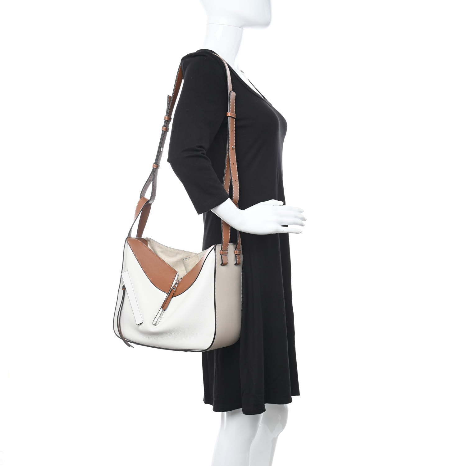 Loewe Calfskin Hammock Shoulder Bag Light Oat Tan 2 of 13