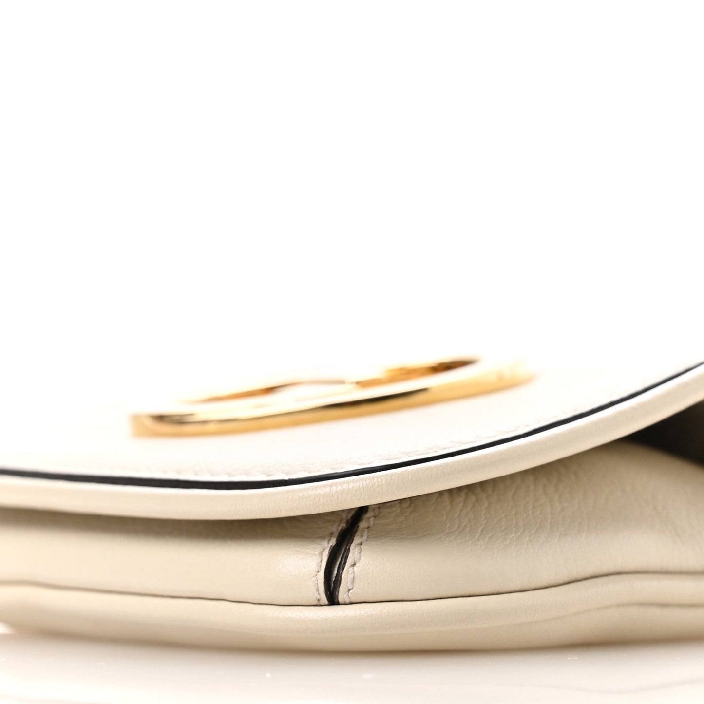 Roxy Calfskin Blondie Card Case Wallet with Strap Mystic White