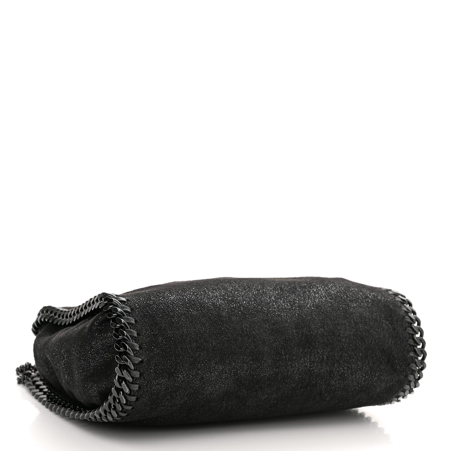 Shaggy Deer Mini Falabella Fold Over Tote Black