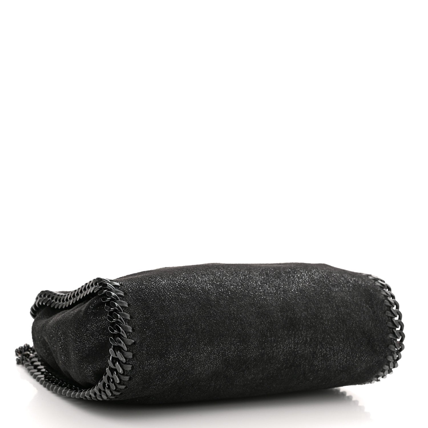 Stella McCartney Shaggy Deer Mini Falabella Fold Over Tote Black 3 of 9