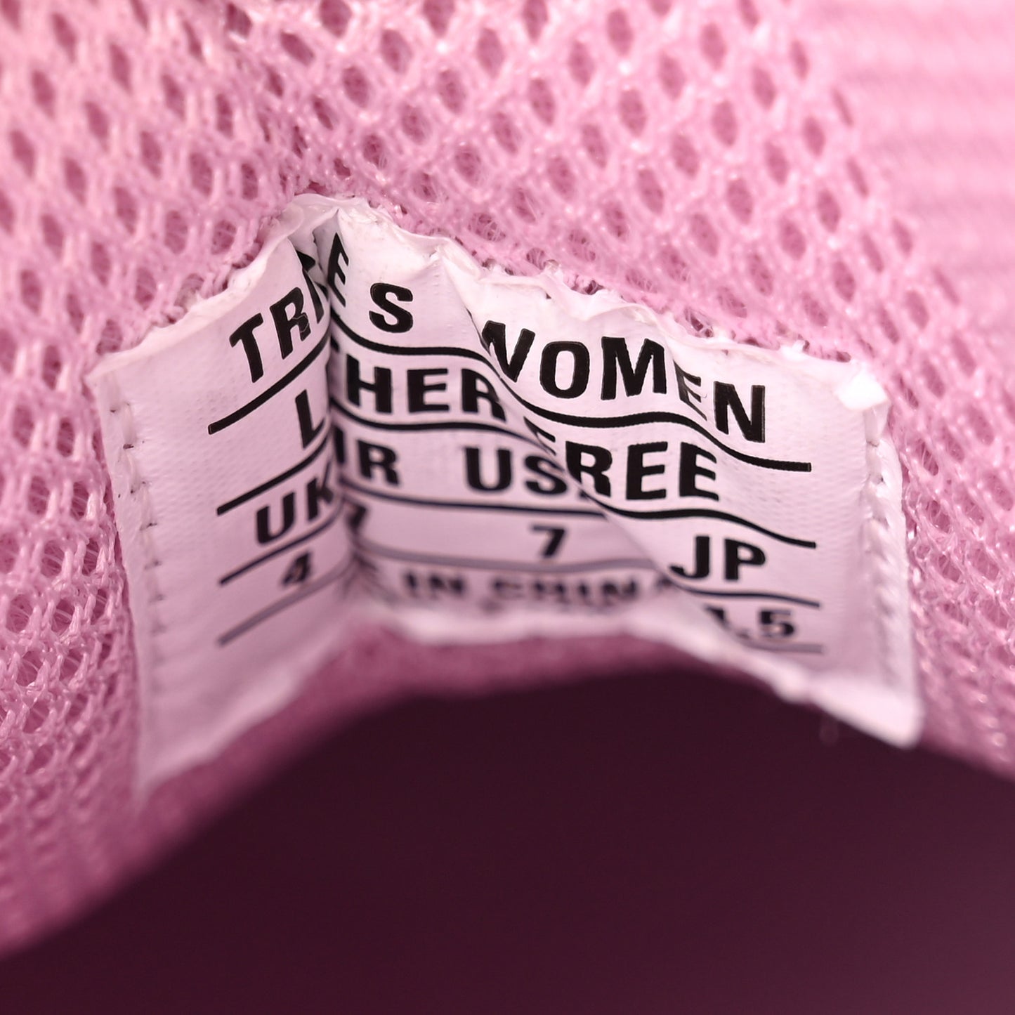 Technical Fabric Mesh Allover Logo Womens Triple S Sneakers 37 Pink White
