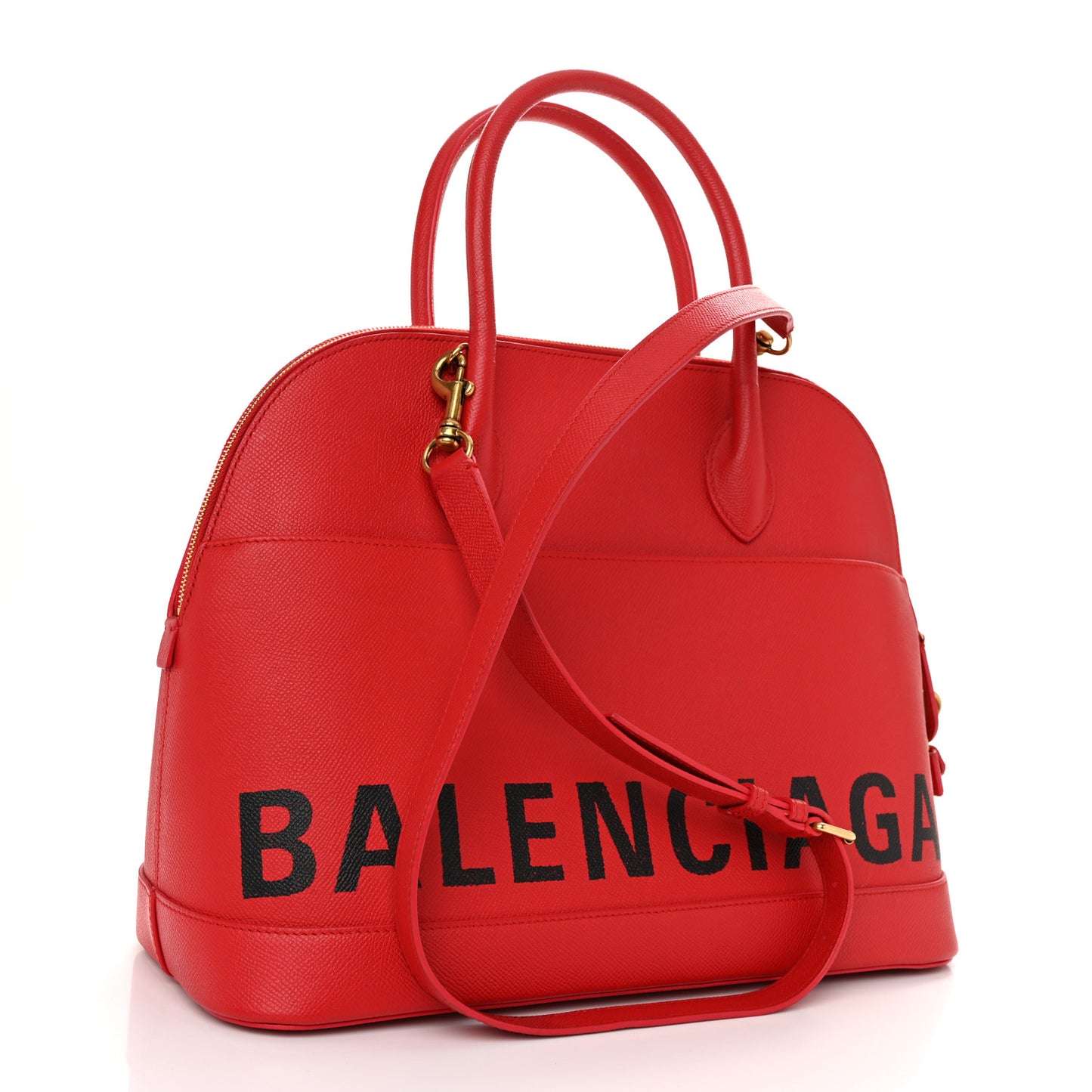 Grained Calfskin M Ville Top Handle Bag