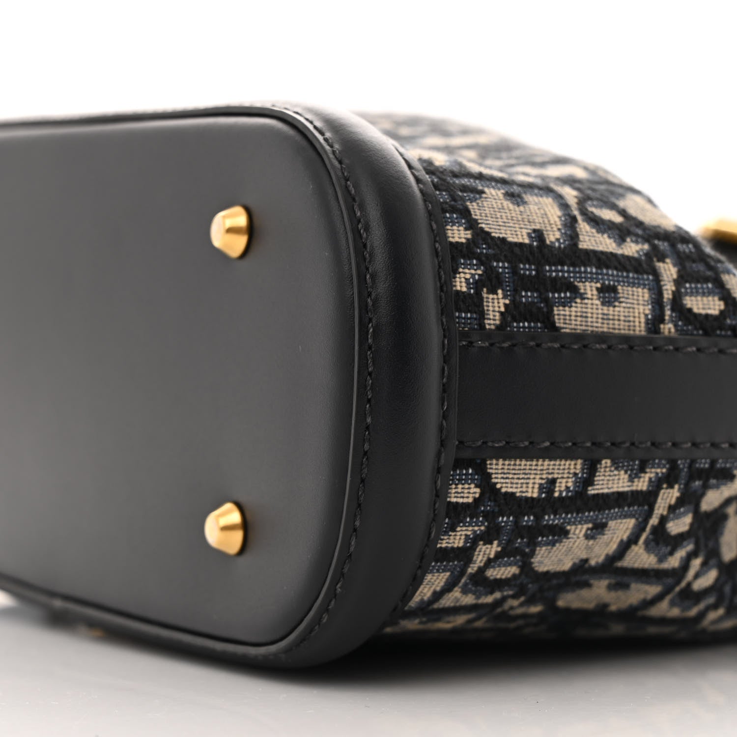 Christian Dior Oblique Calfskin Medium C'est Dior Bucket Bag Blue 10 of 12