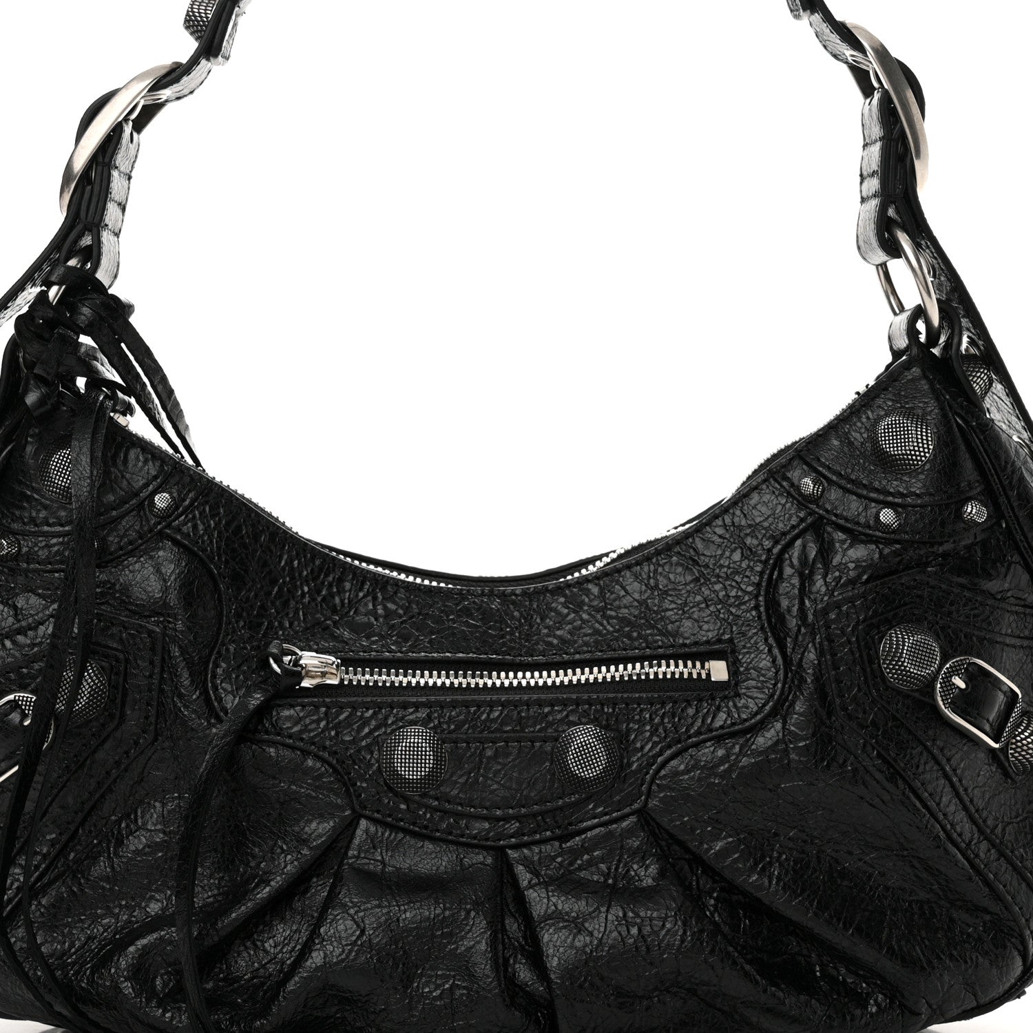 Balenciaga Agneau Arena Small Le Cagole Shoulder Bag Black 9 of 11