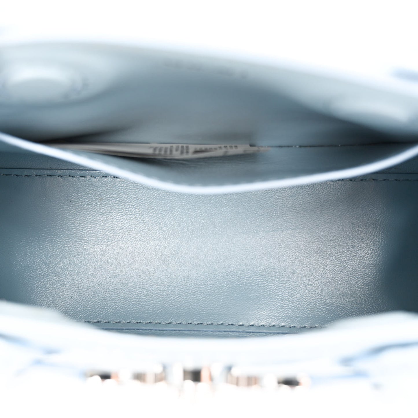 Calfskin Crocodile Embossed Mini Medusa '95 Tote Pastel Blue