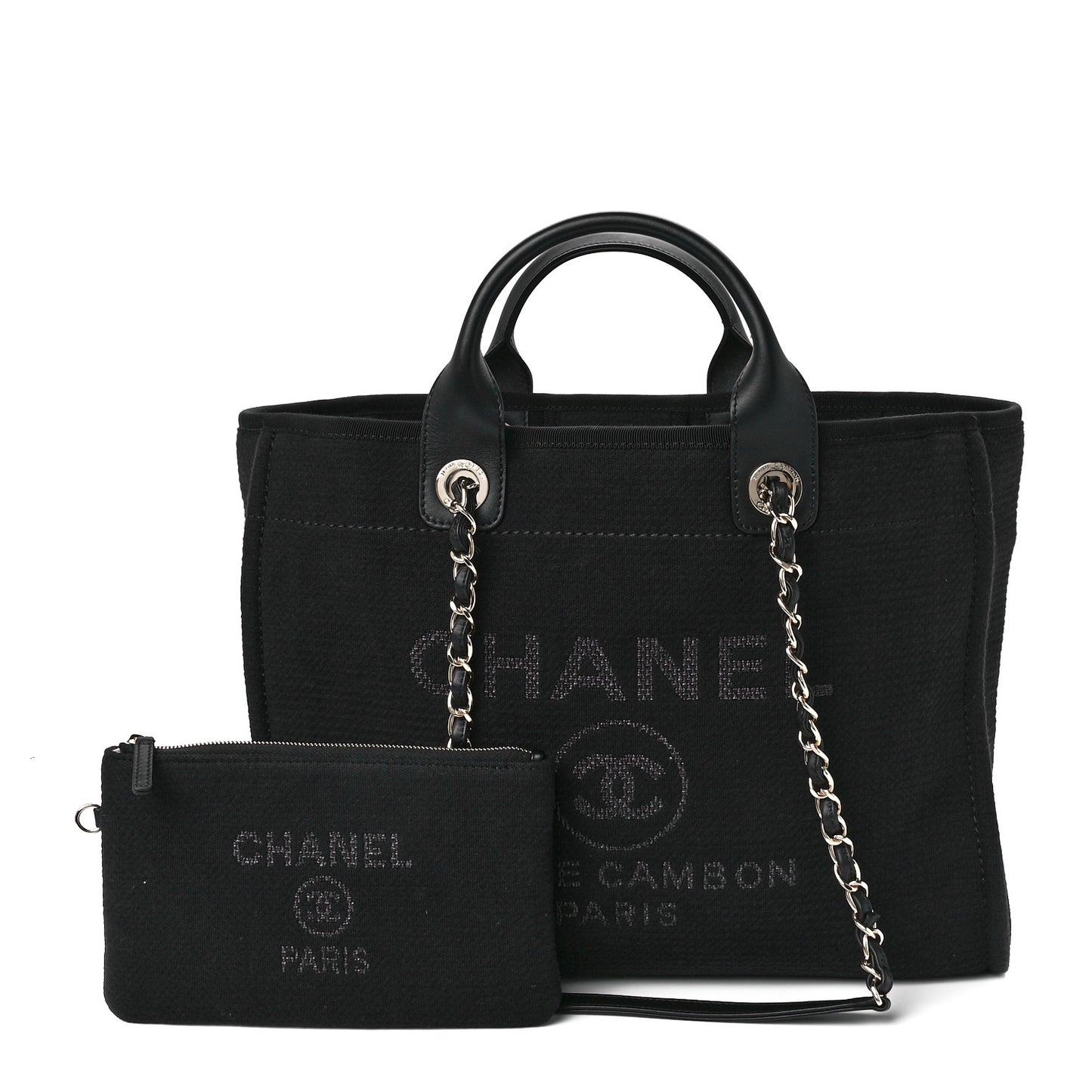 Mixed Fibers Medium Deauville Tote Black
