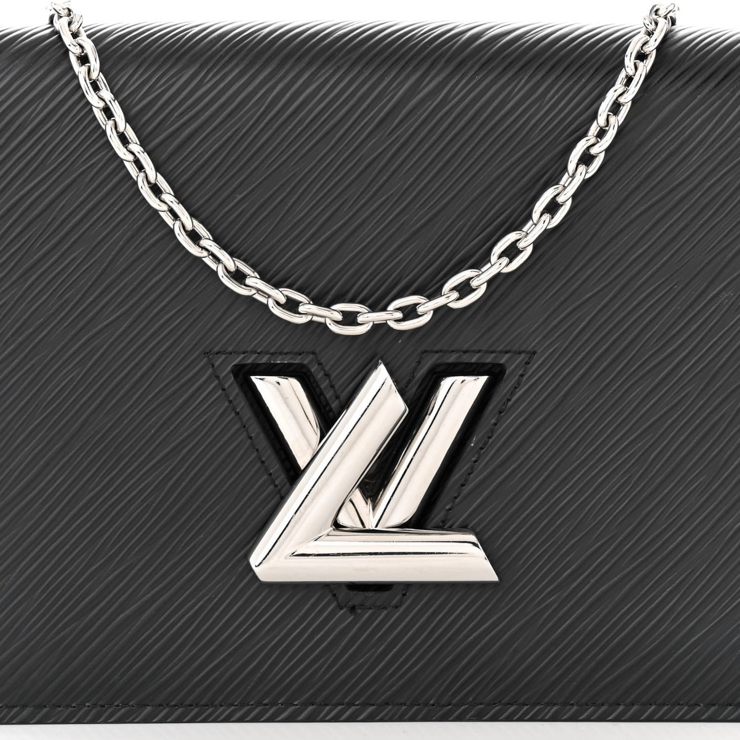 Epi Twist Belt Chain Wallet Black
