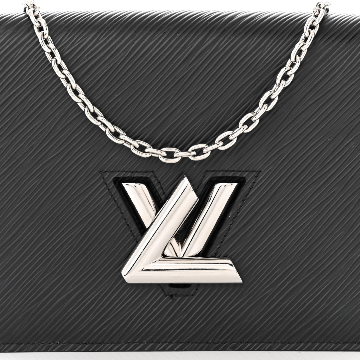 Louis Vuitton Epi Twist Belt Chain Wallet Black 7 of 11