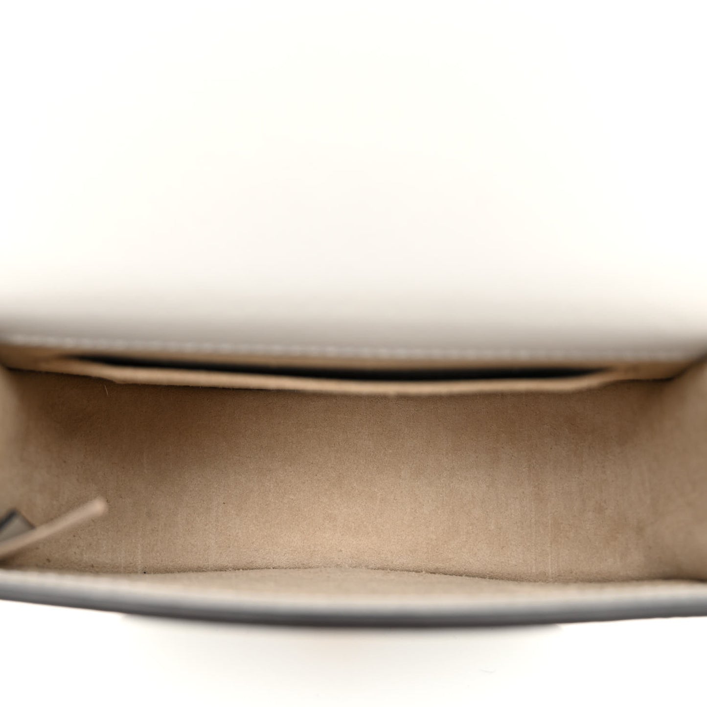 Calfskin Suede Small Nile Bracelet Bag Airy Grey