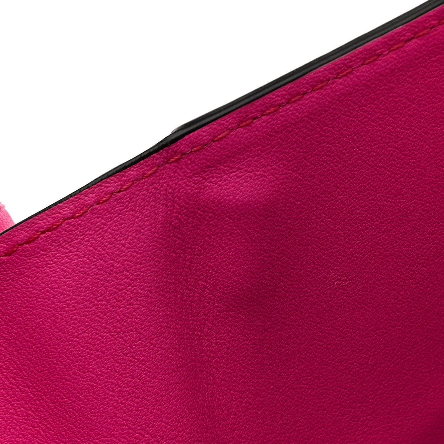 Calfskin Small Hammock Shoulder Bag Shocking Pink White