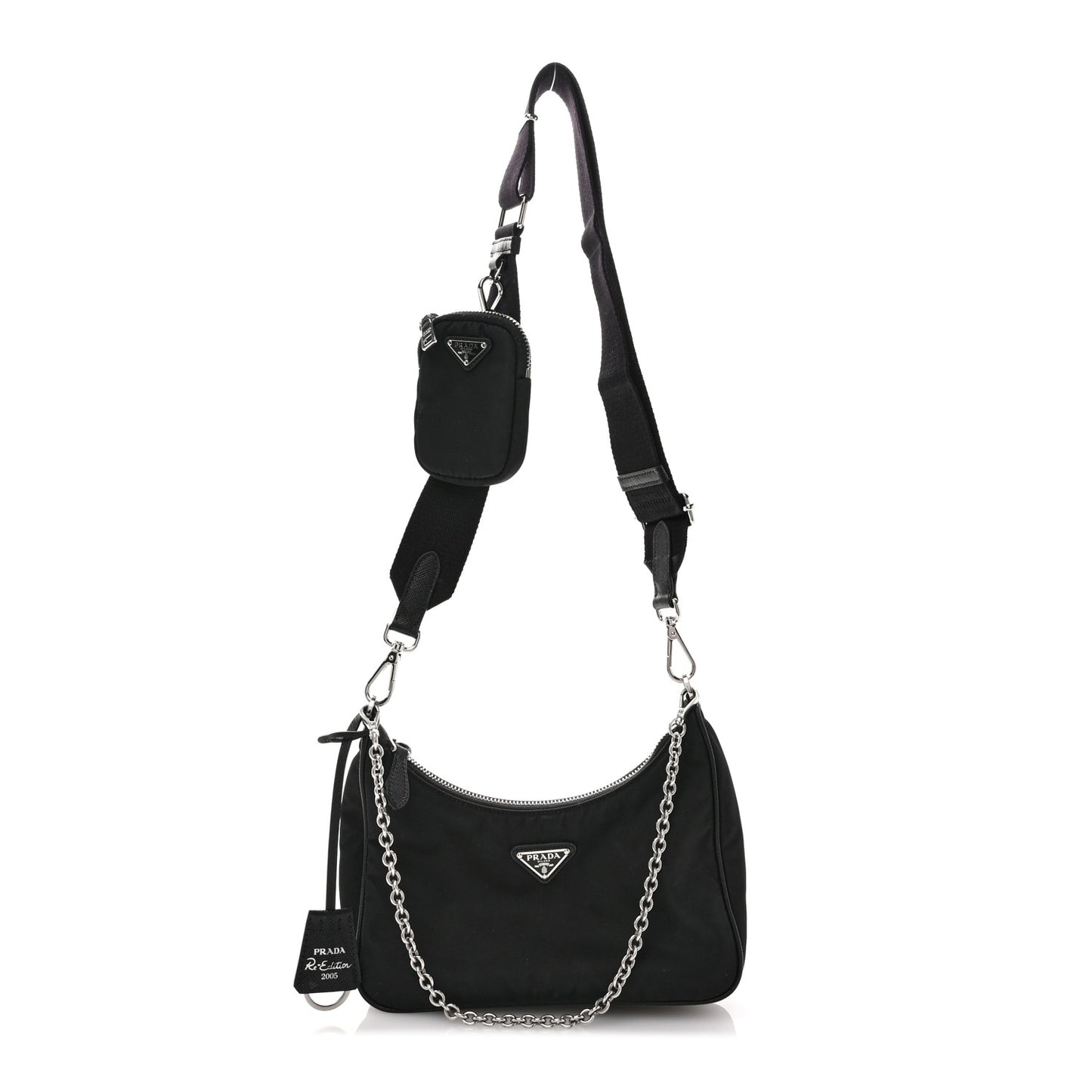 Nylon Re-Edition 2005 Shoulder Bag Black