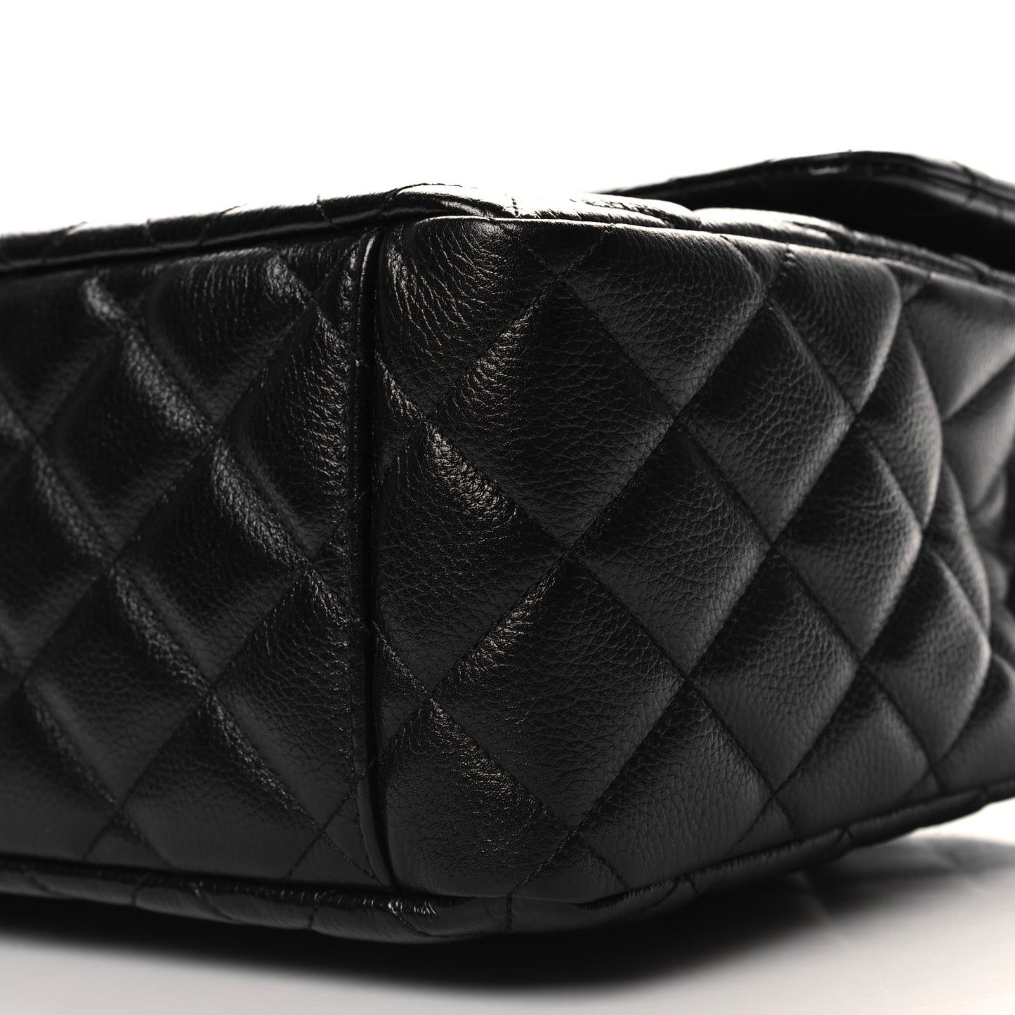 Caviar Quilted XXL Travel Flap Bag Black