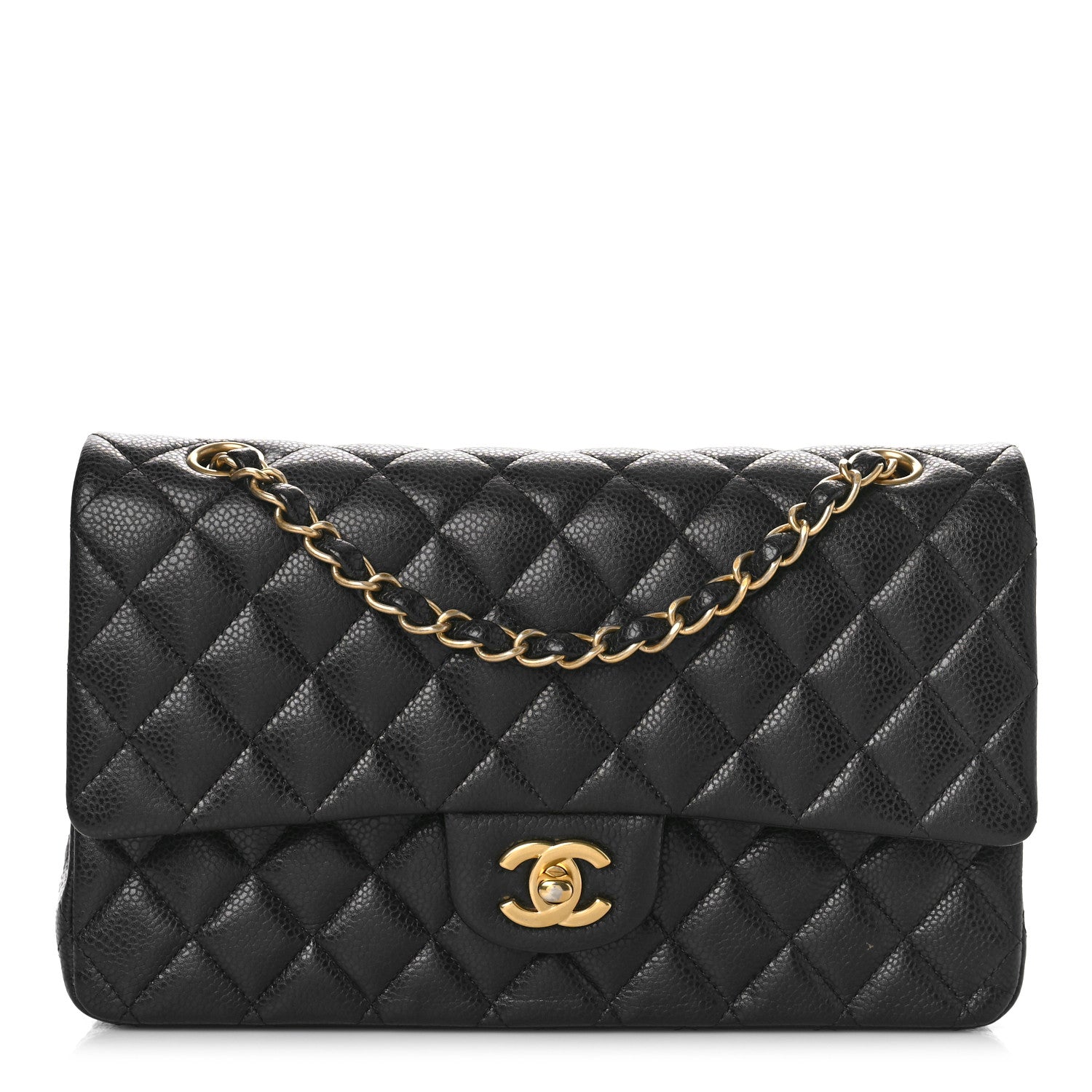 Chanel Caviar Quilted Medium Double Flap Black 1 of 11