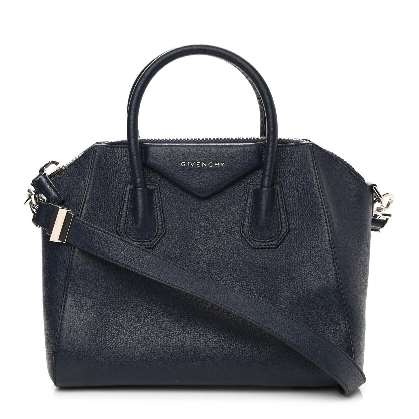 Sugar Goatskin Small Antigona Navy