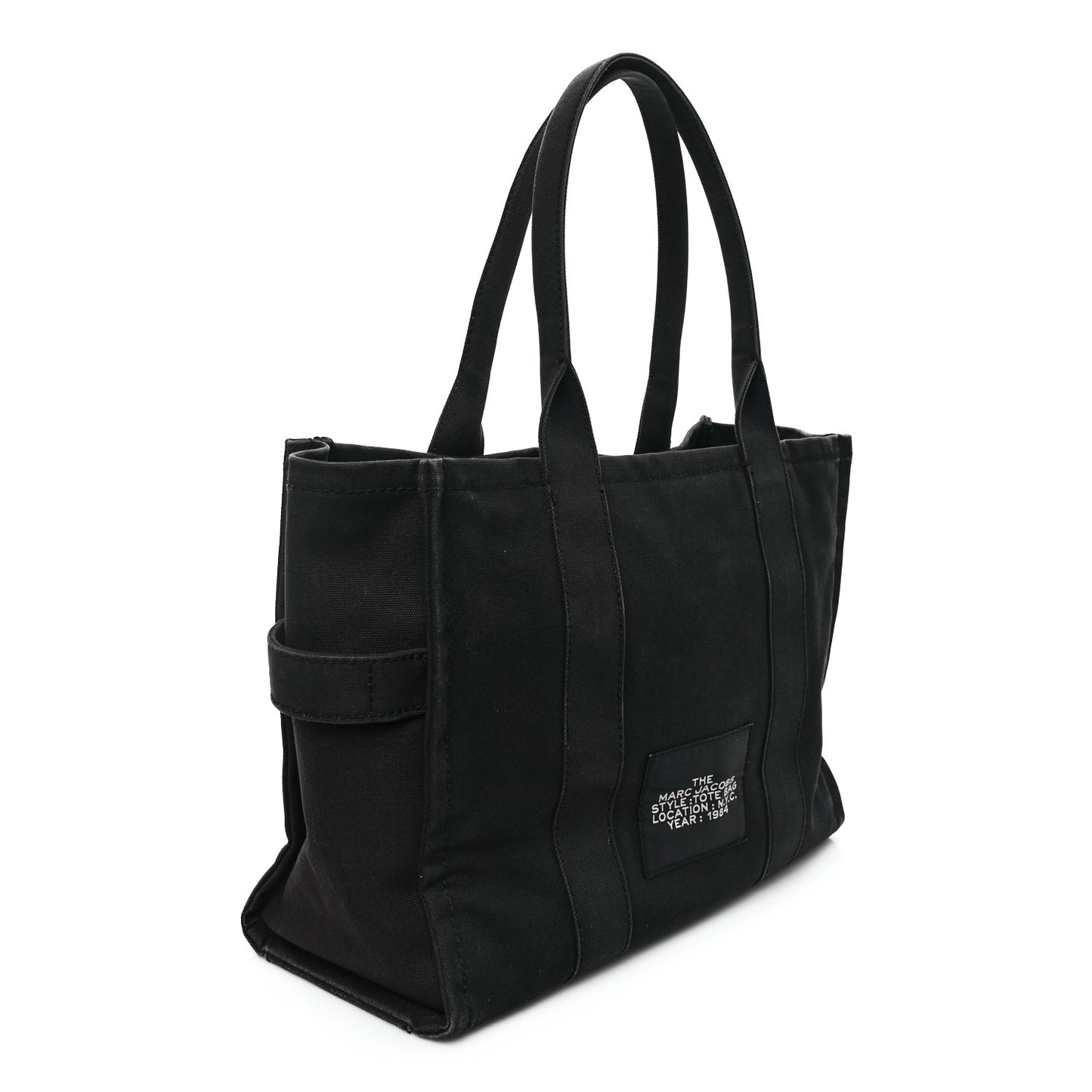 Cotton Canvas Large The Tote Bag Black