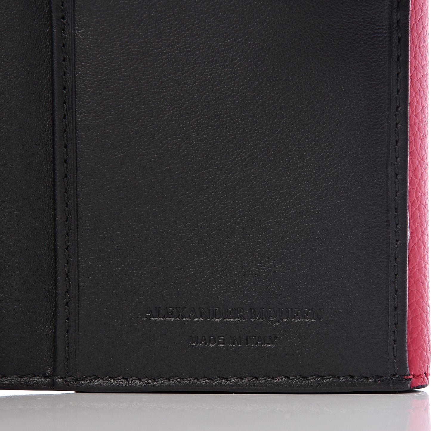 Calfskin Skull Continental Wallet Fuchsia